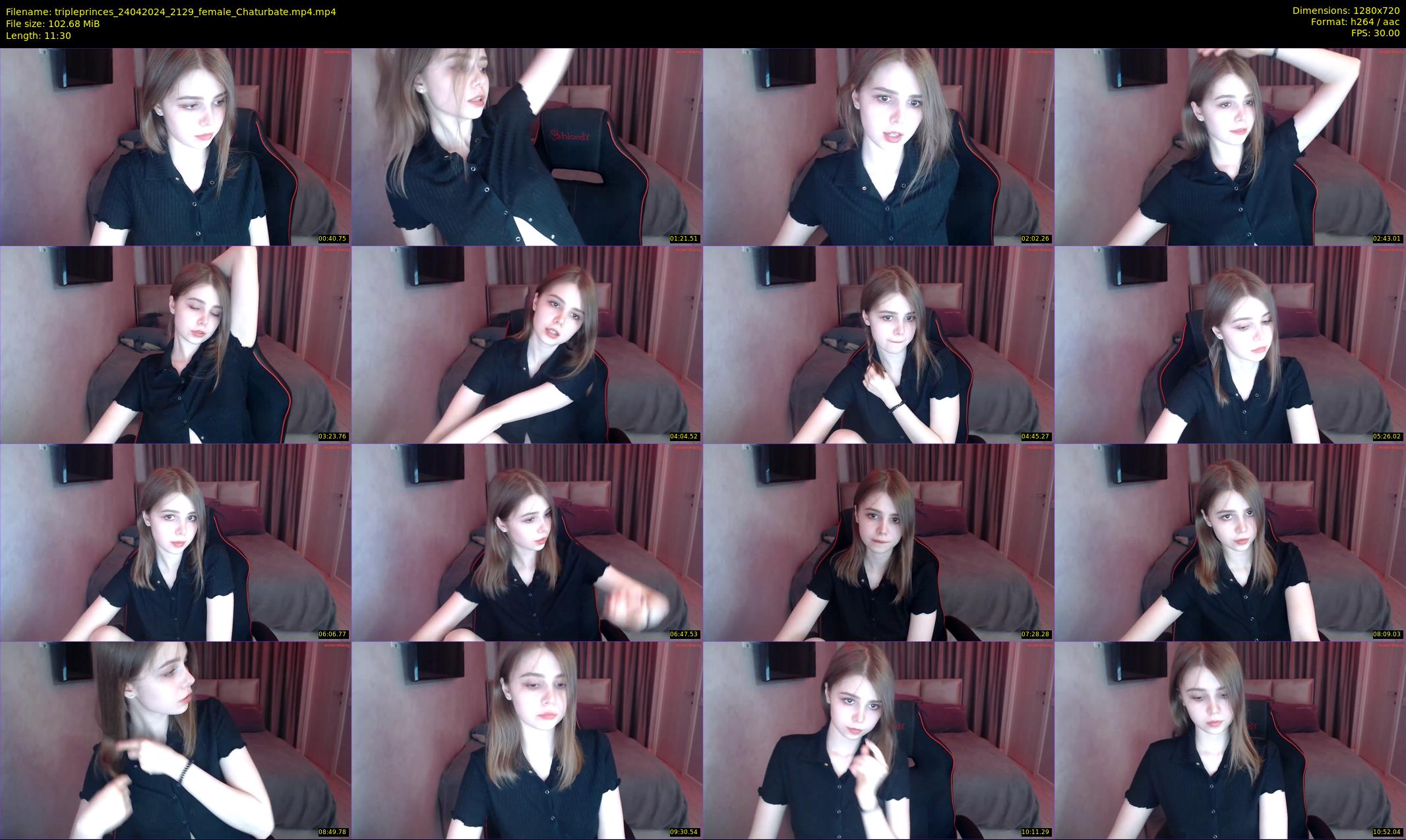 tripleprinces — 12 minute Chaturbate female cam show recording, 720p, Apr 24, 2024