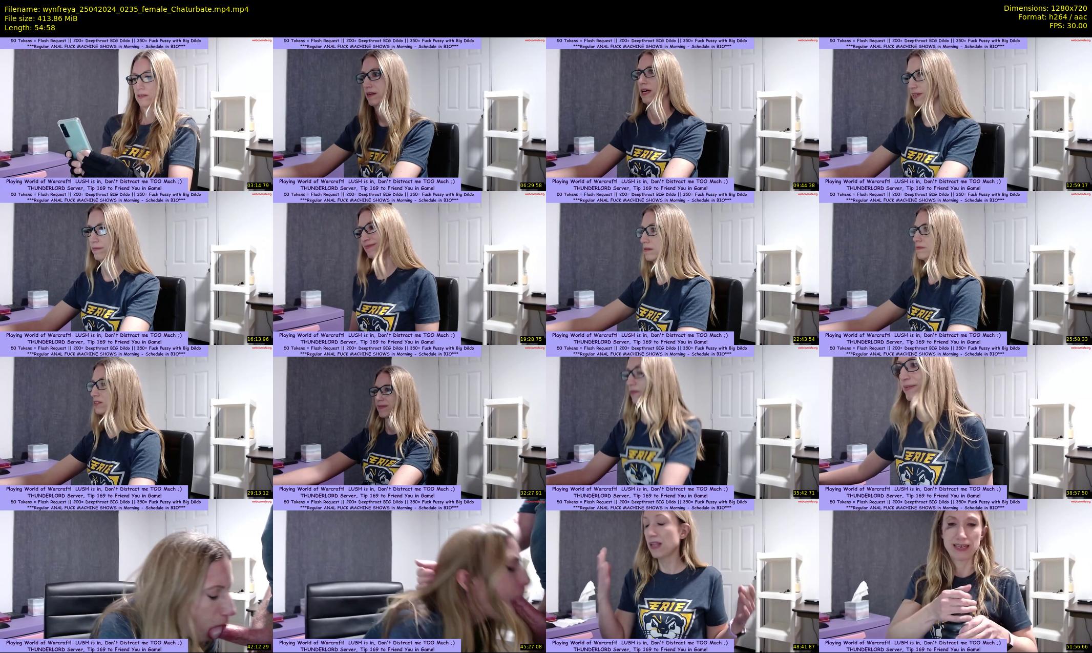 wynfreya — 55 minute Chaturbate female cam show recording, 720p, Apr 25, 2024