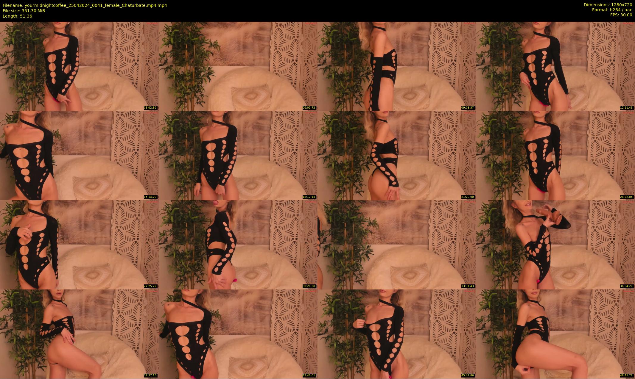 yourmidnightcoffee — 52 minute Chaturbate female cam show recording, 720p, Apr 25, 2024