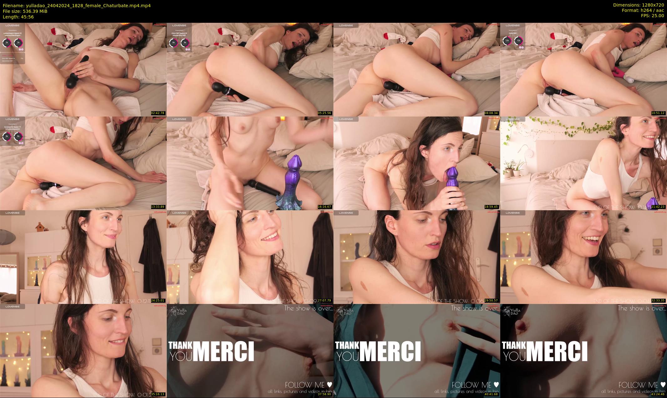 yulladao — 46 minute Chaturbate female cam show recording, 720p, Apr 24, 2024