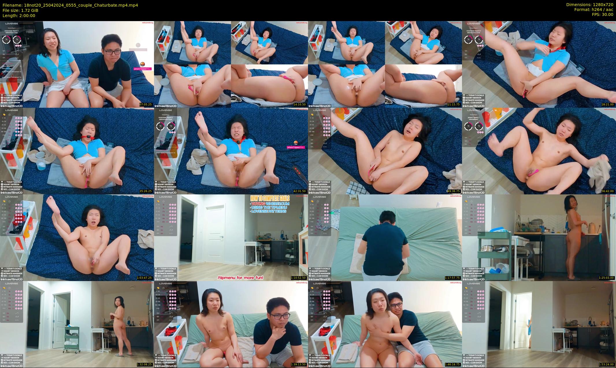 18not20 — 120 minute Chaturbate couple cam show recording, 720p, Apr 25, 2024