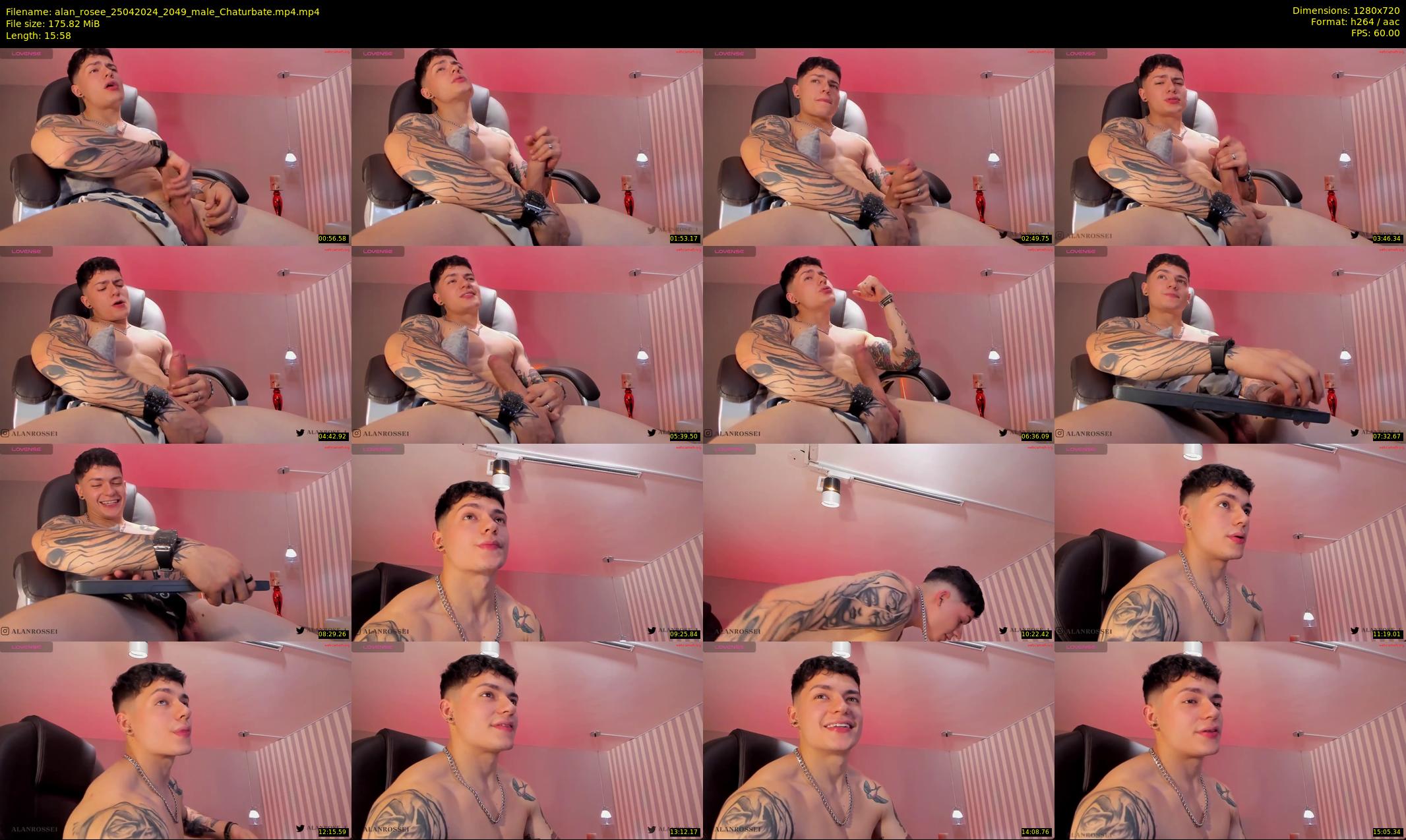 alan_rosee — 16 minute Chaturbate male cam show recording, 720p, Apr 25, 2024