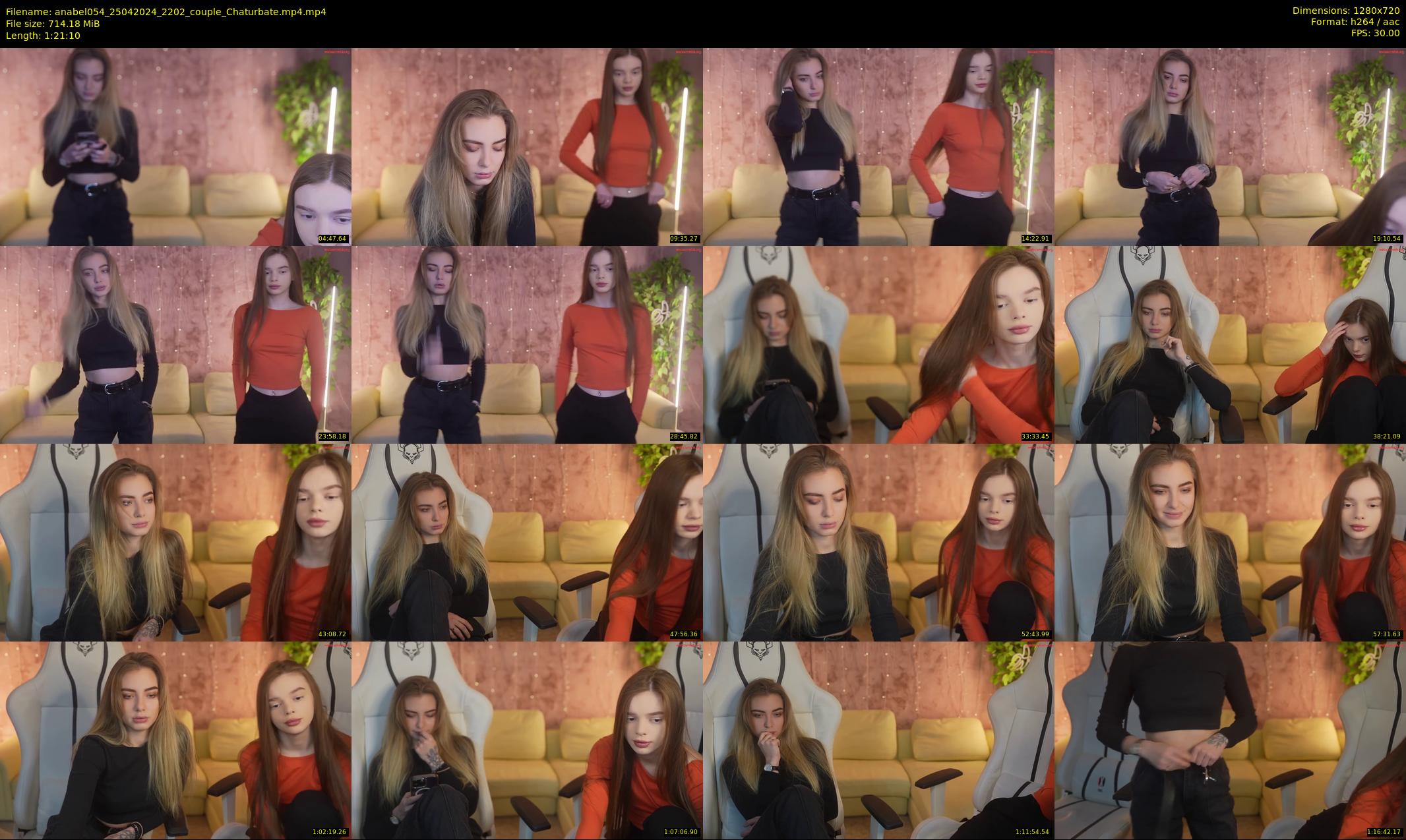 anabel054 — 82 minute Chaturbate female cam show recording, 720p, Apr 25, 2024
