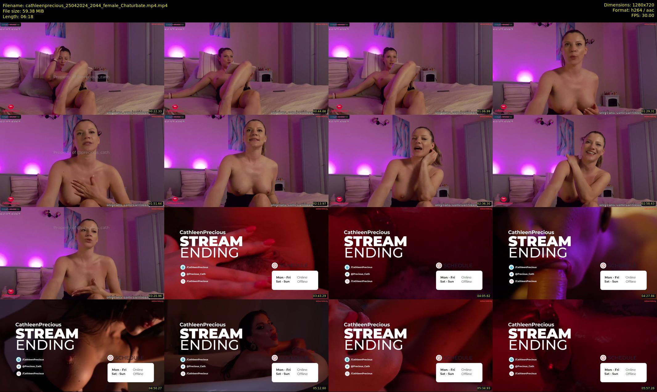 cathleenprecious — 7 minute Chaturbate female cam show recording, 720p, Apr 25, 2024