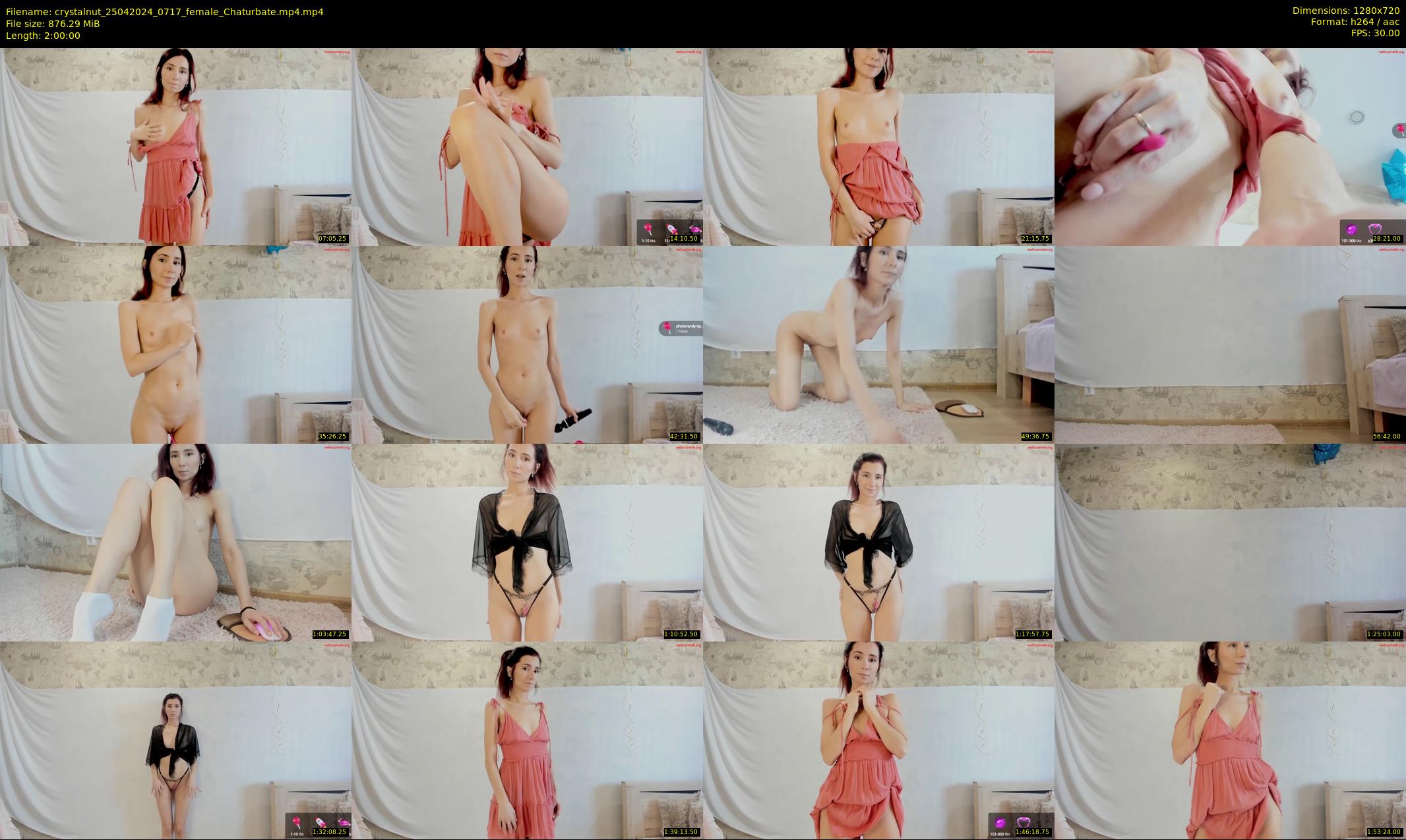 crystalnut — 120 minute Chaturbate female cam show recording, 720p, Apr 25, 2024