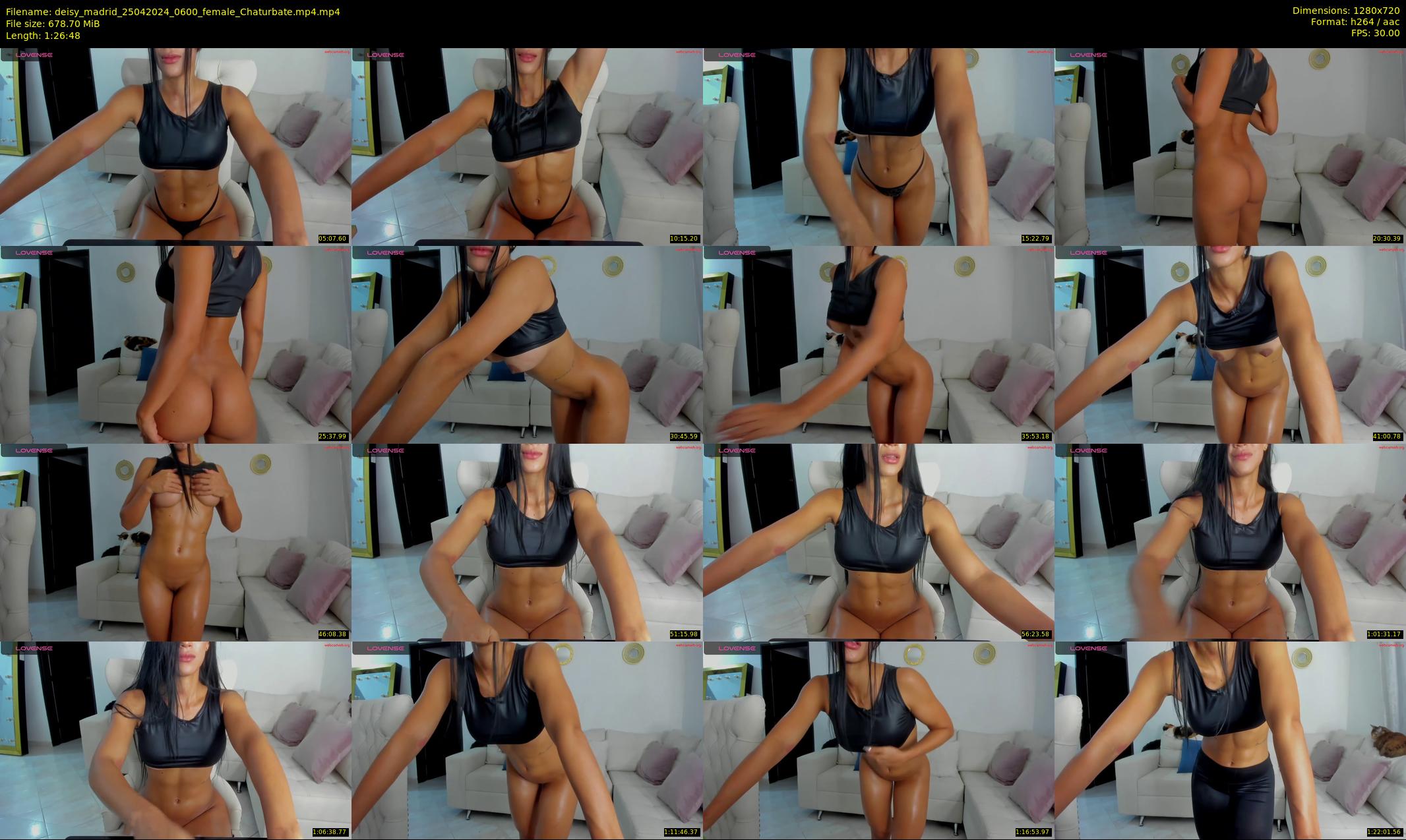 deisy_madrid — 87 minute Chaturbate female cam show recording, 720p, Apr 25, 2024