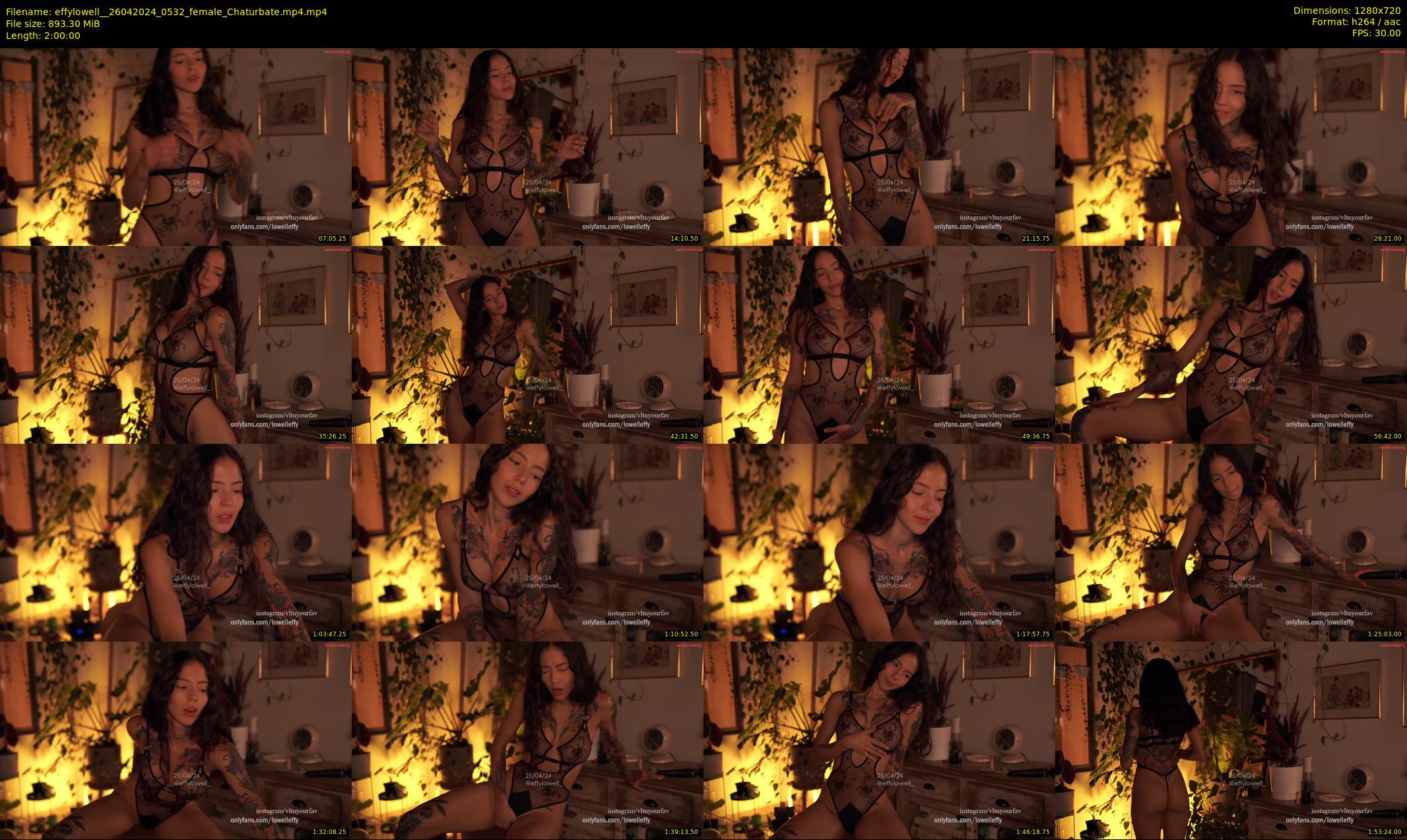 effylowell_ — 120 minute Chaturbate female cam show recording, 720p, Apr 26, 2024