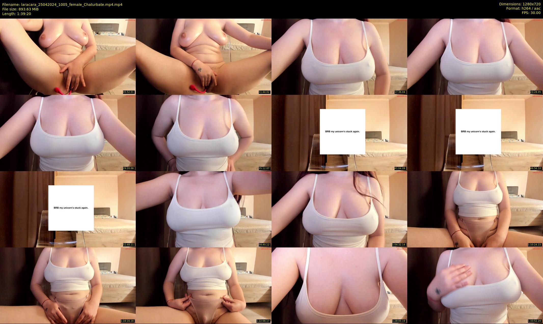 laracara — 100 minute Chaturbate female cam show recording, 720p, Apr 25, 2024