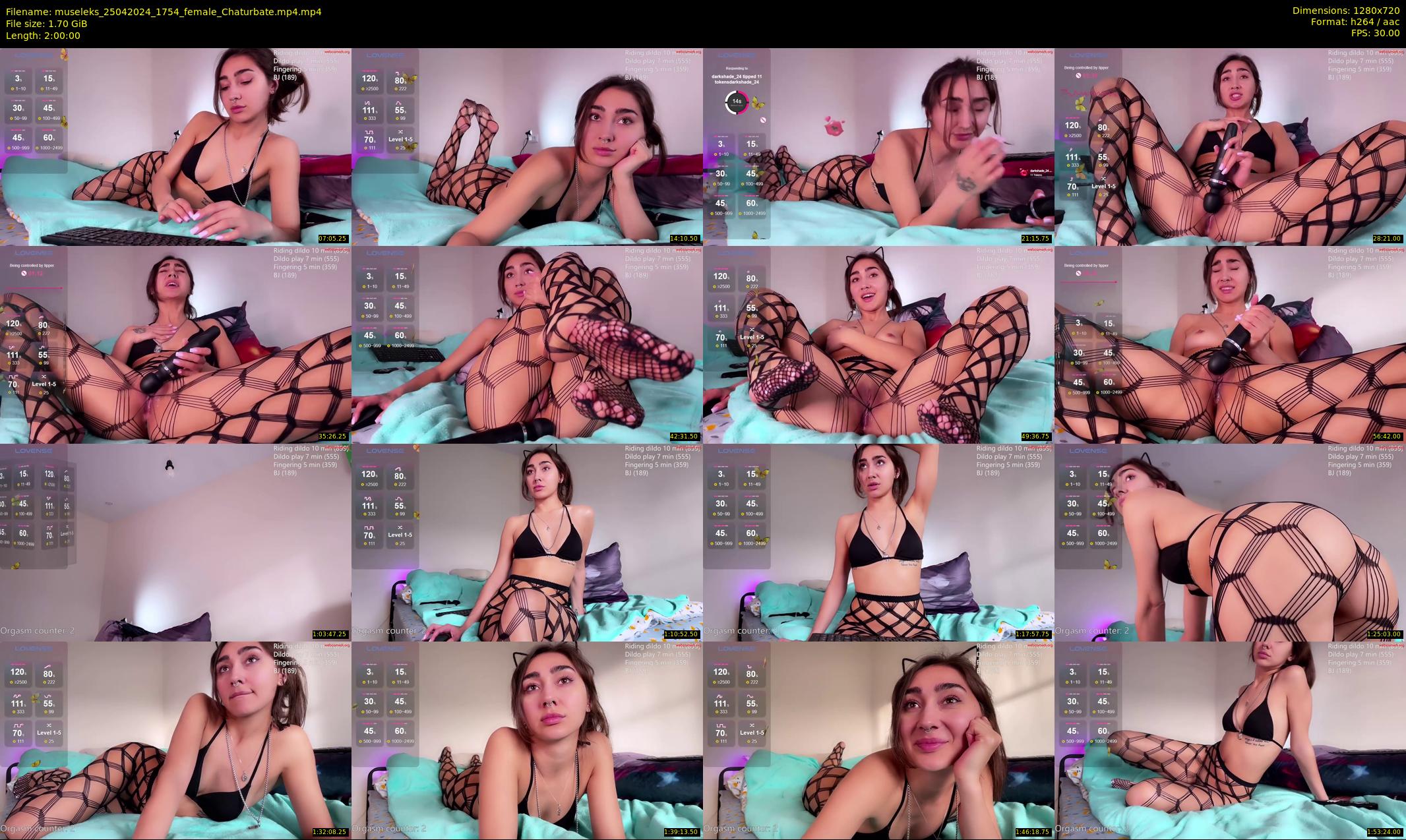 museleks — 120 minute Chaturbate female cam show recording, 720p, Apr 25, 2024
