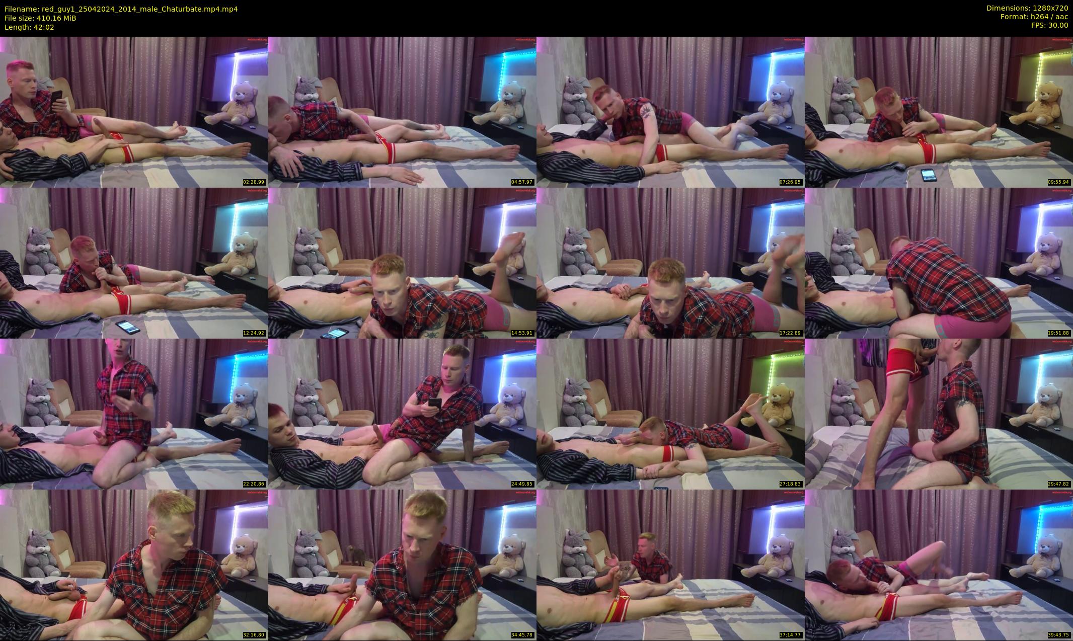 red_guy1 — 43 minute Chaturbate male cam show recording, 720p, Apr 25, 2024