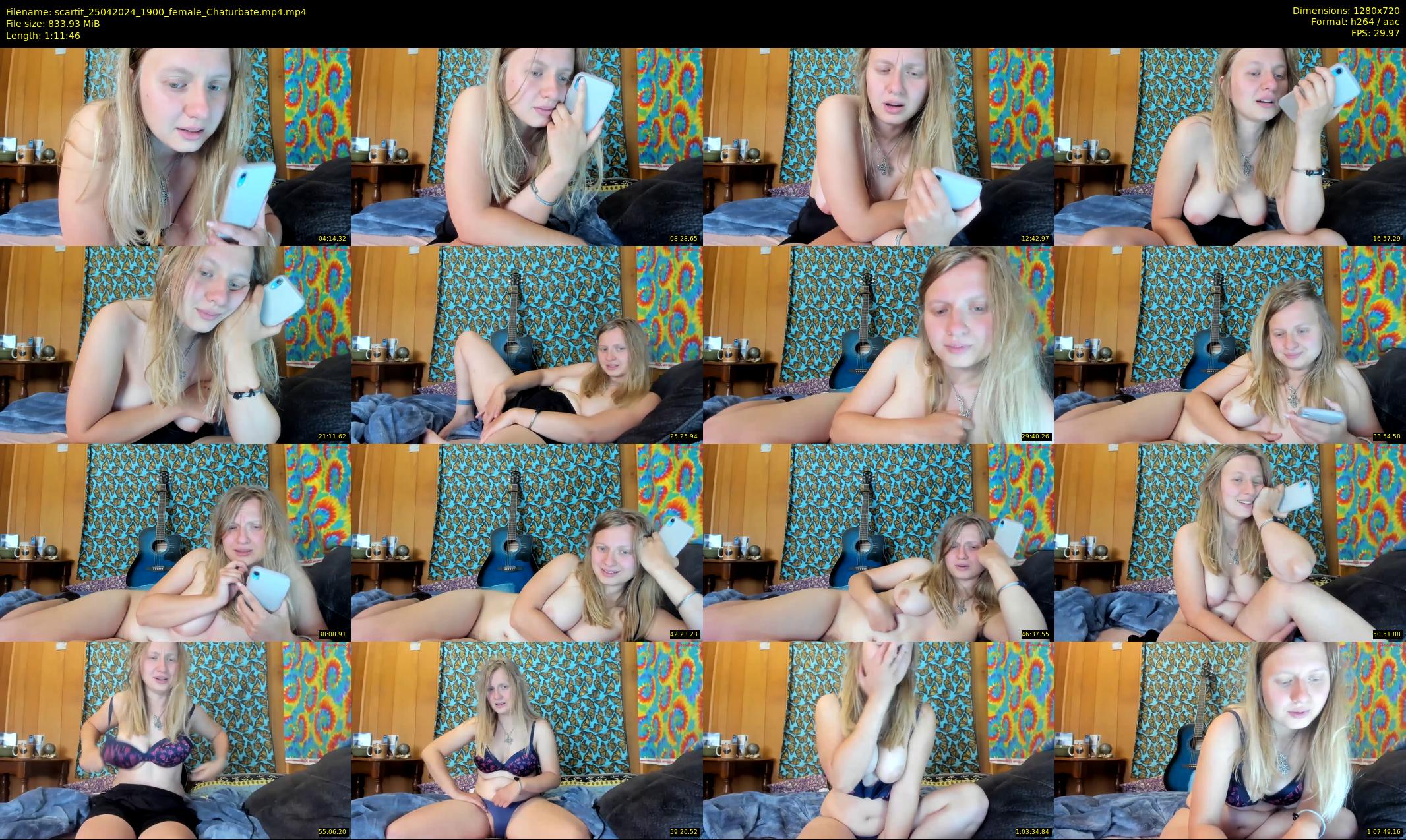 scartit — 72 minute Chaturbate female cam show recording, 720p, Apr 25, 2024