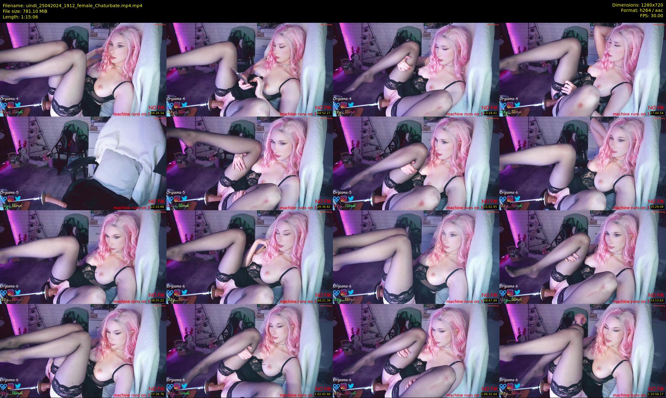 uindi — 76 minute Chaturbate female cam show recording, 720p, Apr 25, 2024