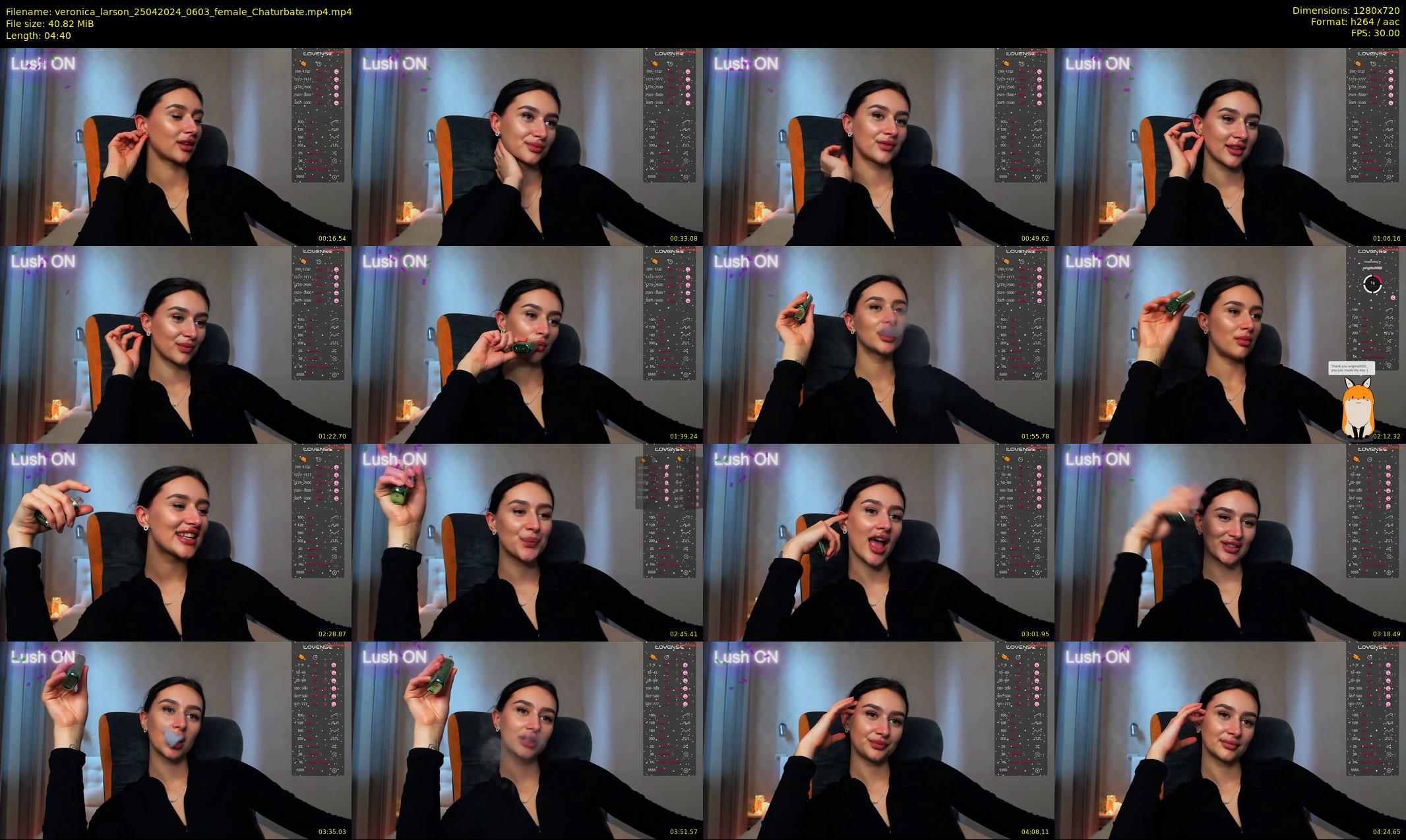 veronica_larson — 5 minute Chaturbate female cam show recording, 720p, Apr 25, 2024