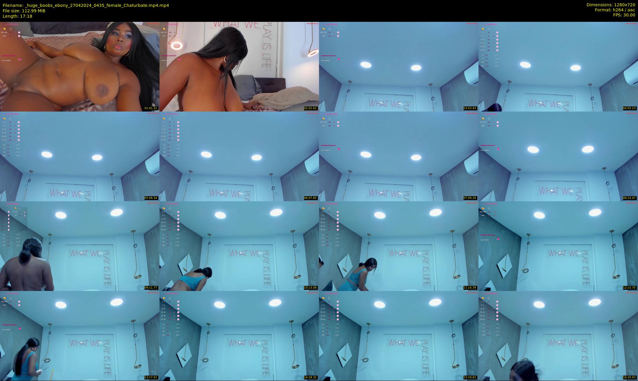 _huge_boobs_ebony — 18 minute Chaturbate female cam show recording, 720p, Apr 27, 2024