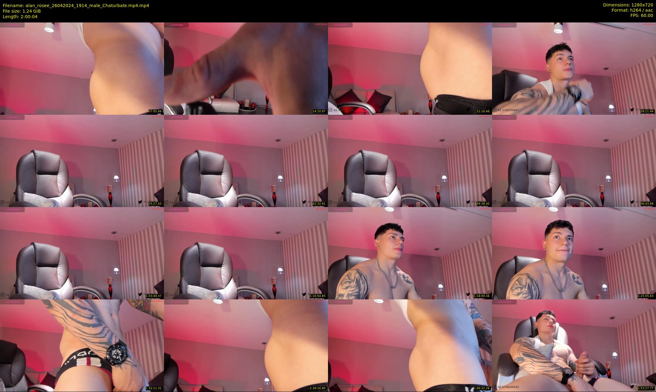 alan_rosee — 121 minute Chaturbate male cam show recording, 720p, Apr 26, 2024