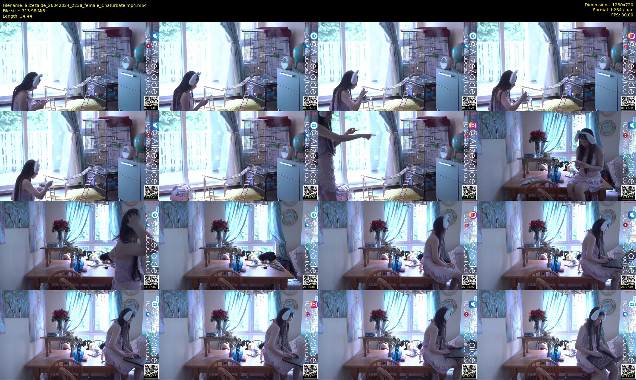alizezaide — 35 minute Chaturbate female cam show recording, 720p, Apr 26, 2024