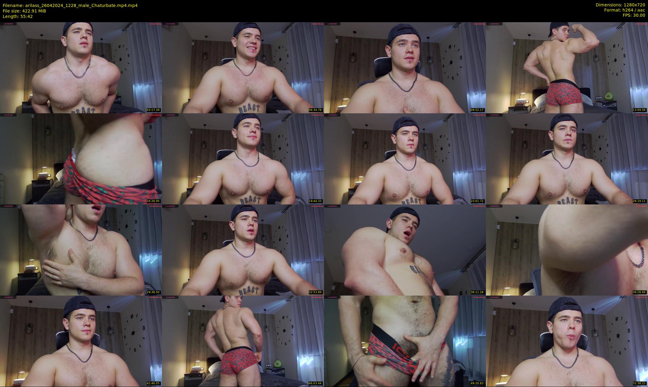 arilass — 56 minute Chaturbate male cam show recording, 720p, Apr 26, 2024