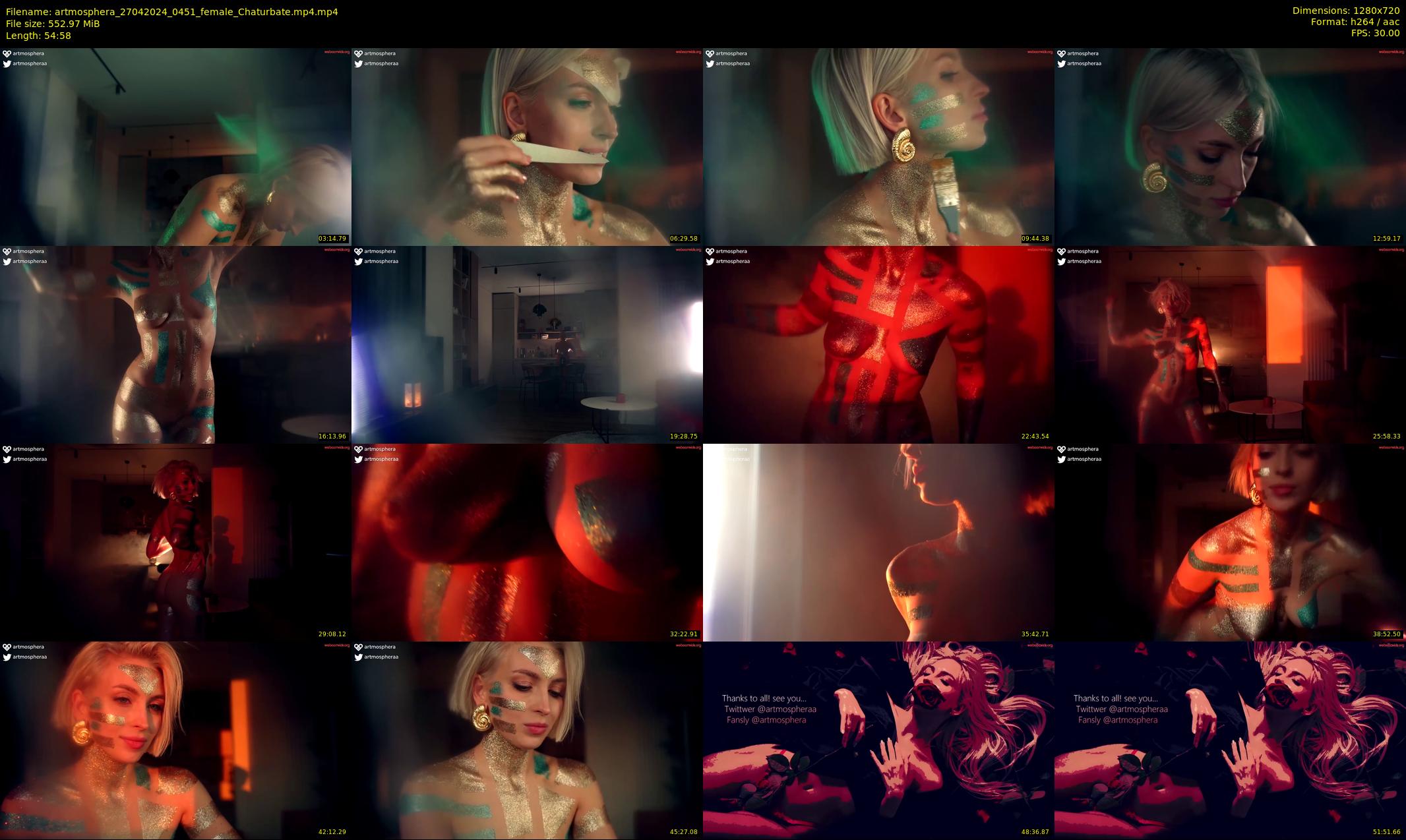 artmosphera — 55 minute Chaturbate female cam show recording, 720p, Apr 27, 2024