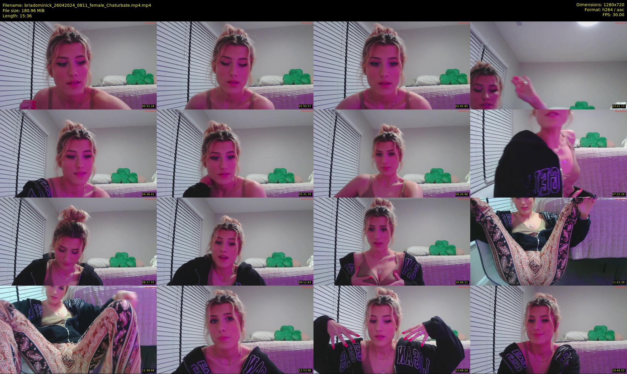 briadominick — 16 minute Chaturbate couple cam show recording, 720p, Apr 26, 2024
