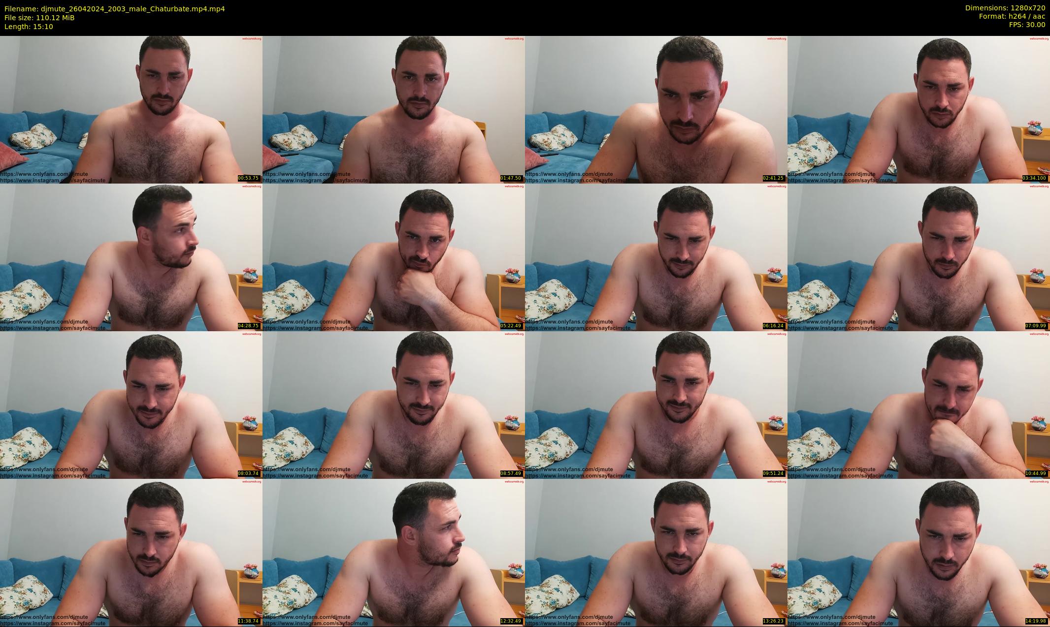 djmute — 16 minute Chaturbate male cam show recording, 720p, Apr 26, 2024