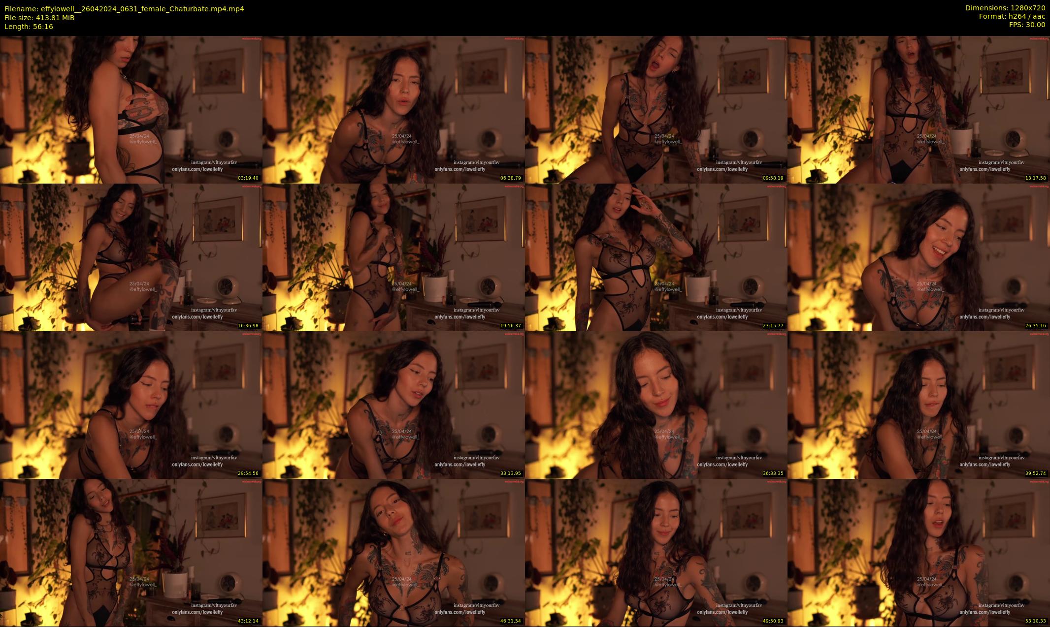 effylowell_ — 57 minute Chaturbate female cam show recording, 720p, Apr 26, 2024