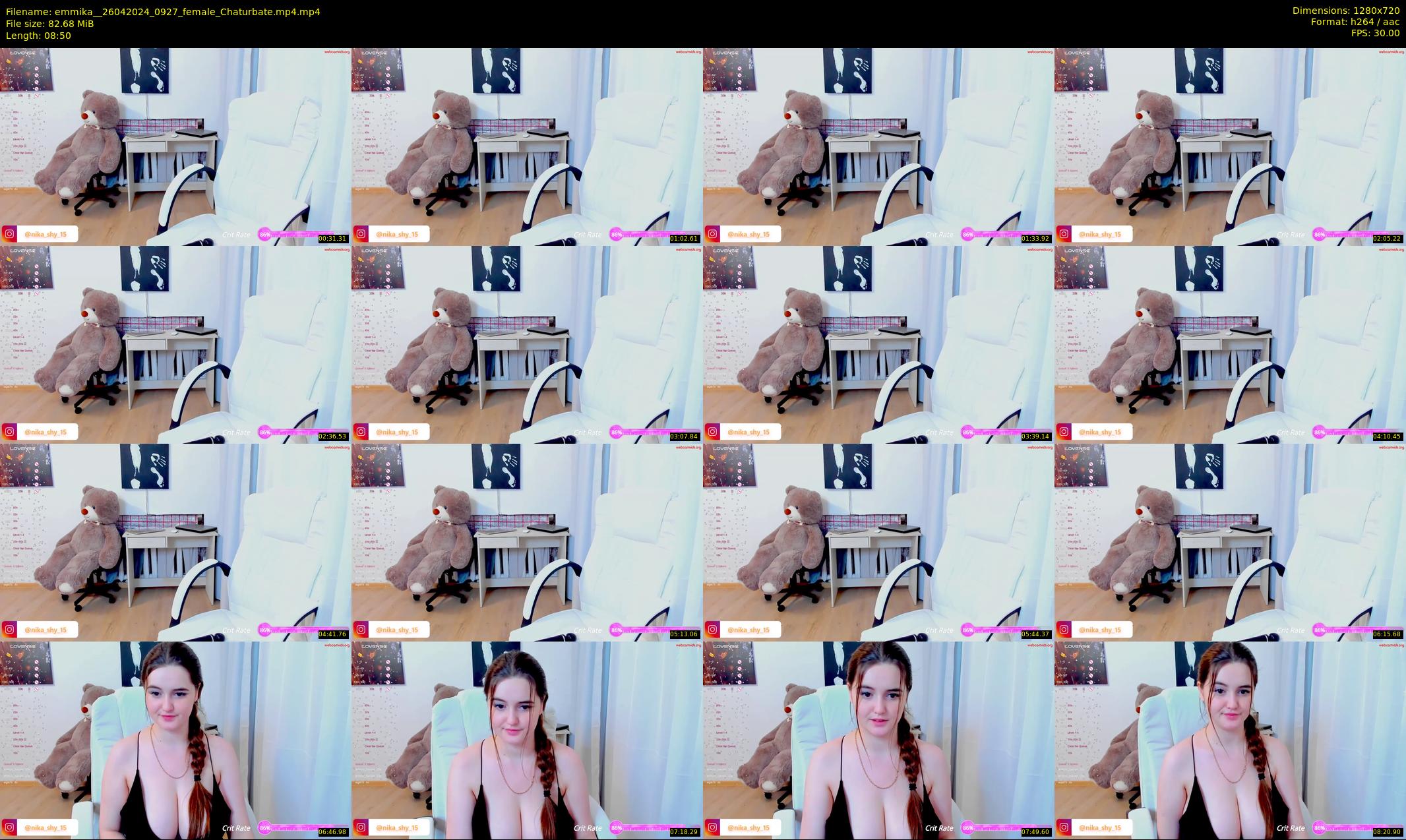 emmika_ — 9 minute Chaturbate female cam show recording, 720p, Apr 26, 2024