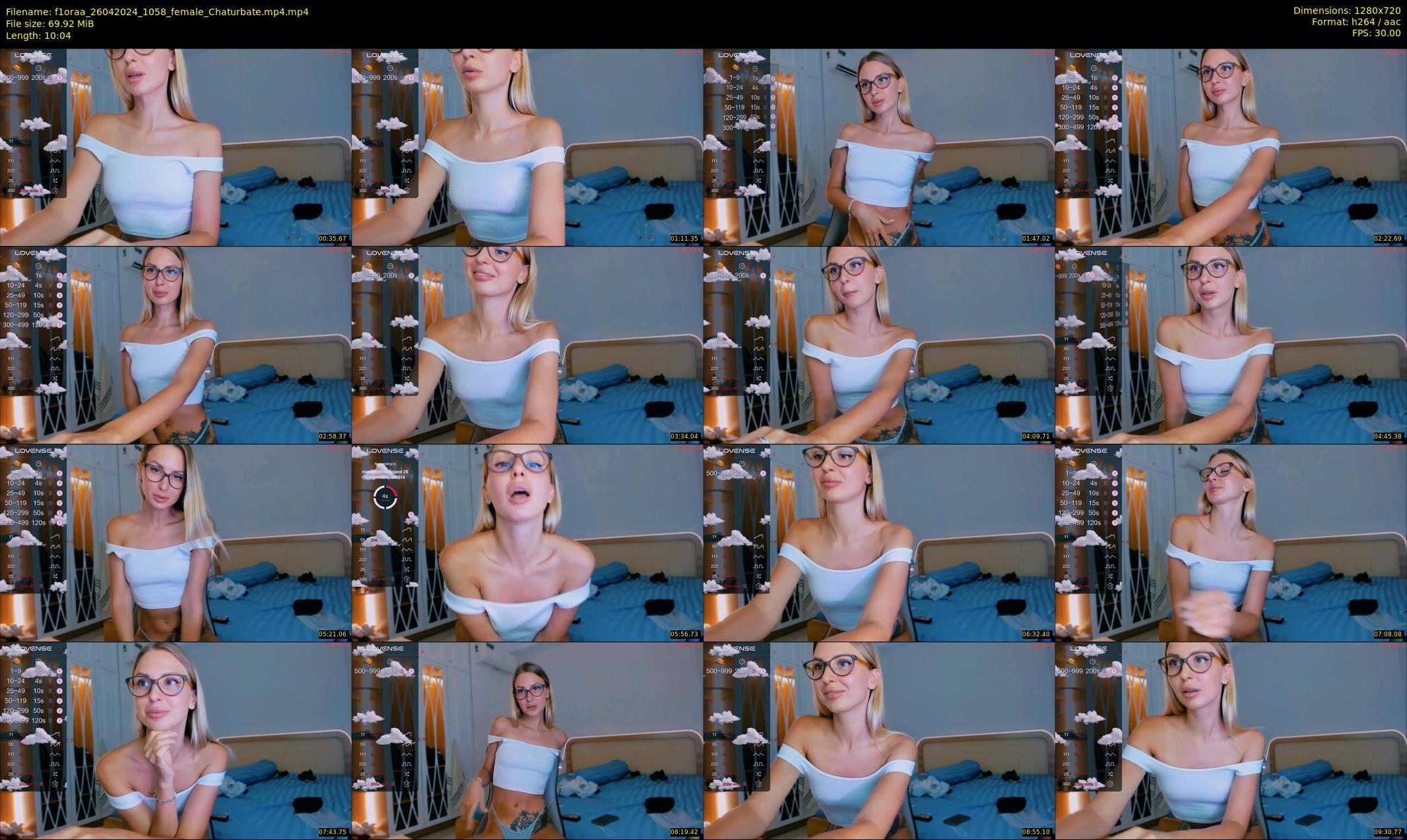 f1oraa — 11 minute Chaturbate female cam show recording, 720p, Apr 26, 2024