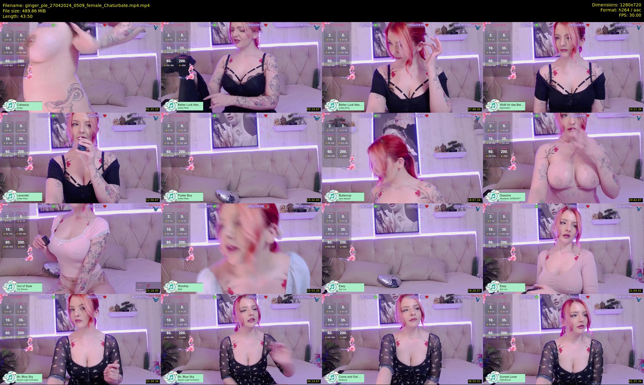 ginger_pie — 44 minute Chaturbate female cam show recording, 720p, Apr 27, 2024