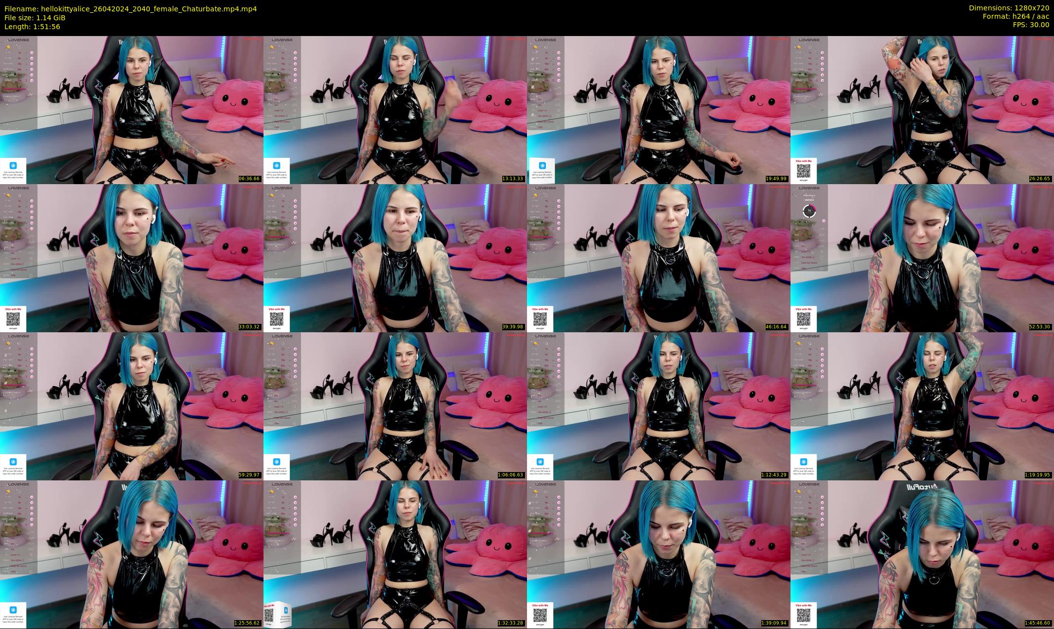 hellokittyalice — 112 minute Chaturbate female cam show recording, 720p, Apr 26, 2024