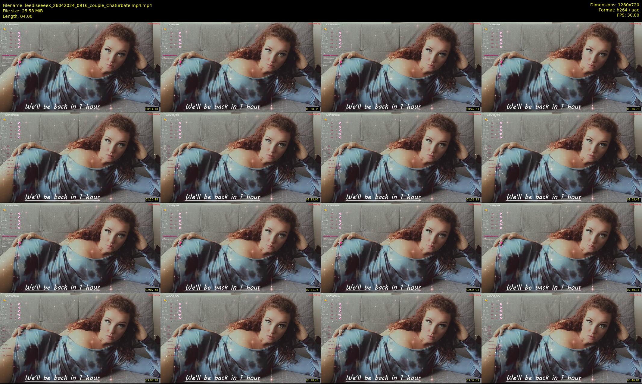 leediseeeex — 4 minute Chaturbate female cam show recording, 720p, Apr 26, 2024