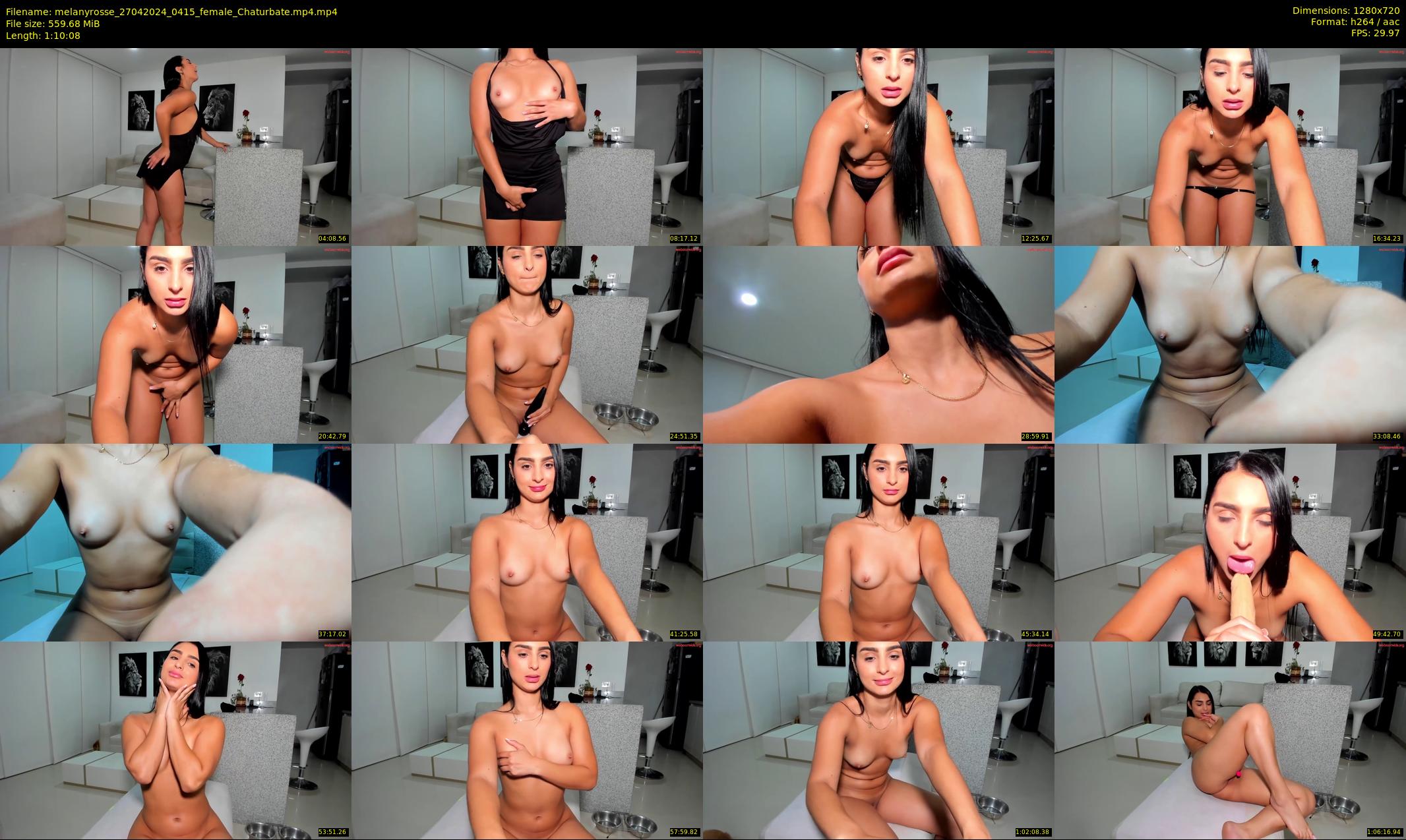 melanyrosse — 71 minute Chaturbate female cam show recording, 720p, Apr 27, 2024