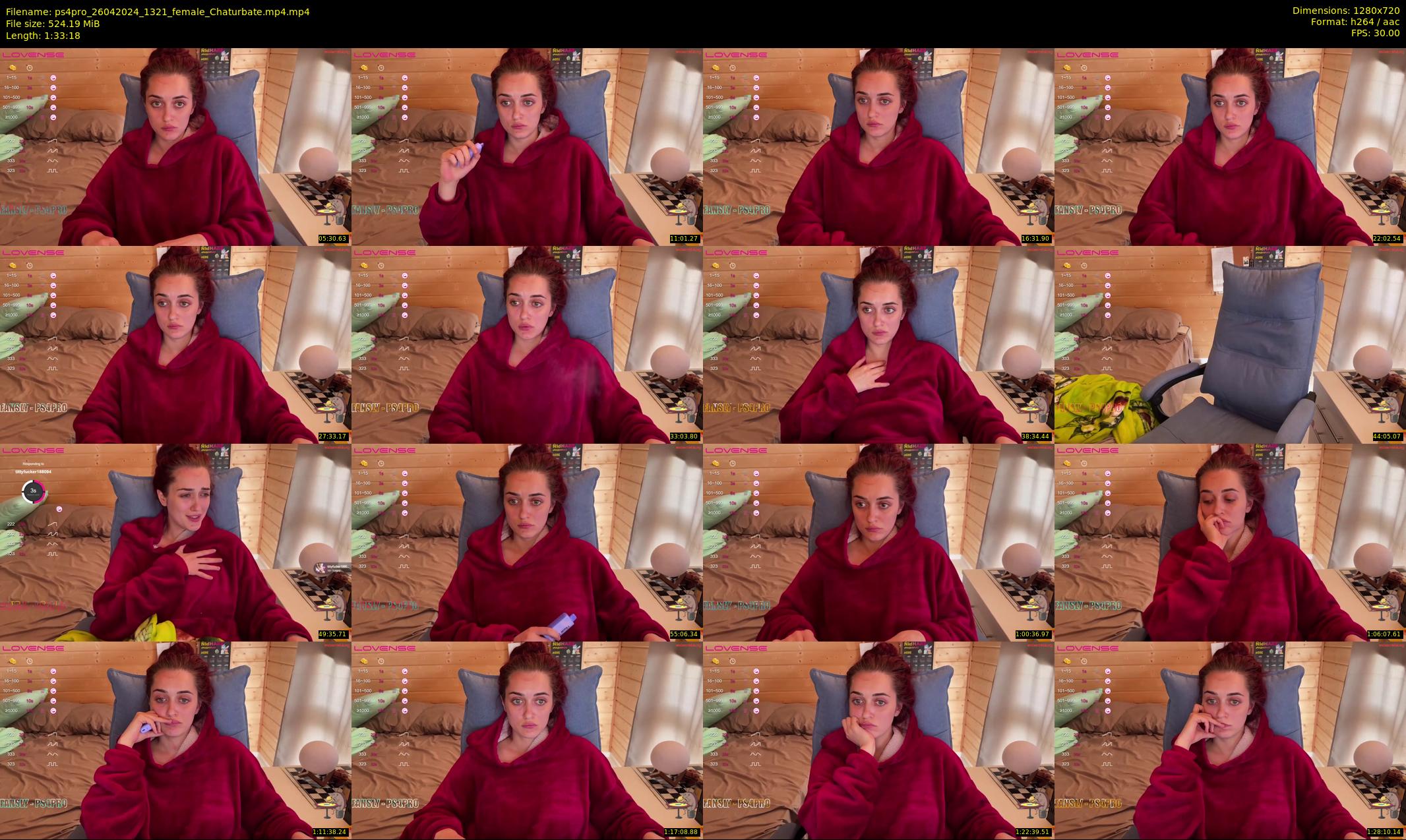 ps4pro — 94 minute Chaturbate female cam show recording, 720p, Apr 26, 2024