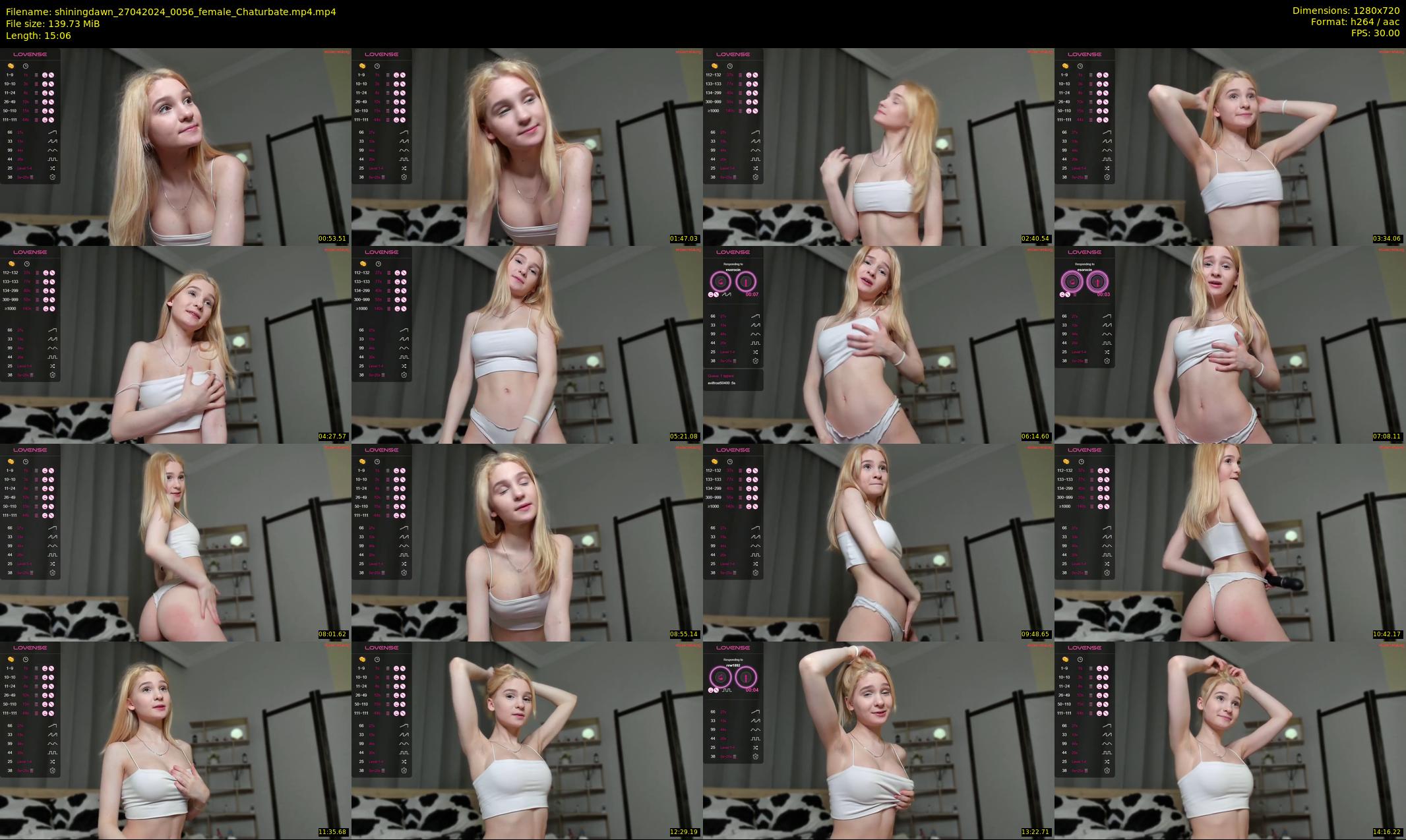 shiningdawn — 16 minute Chaturbate female cam show recording, 720p, Apr 27, 2024
