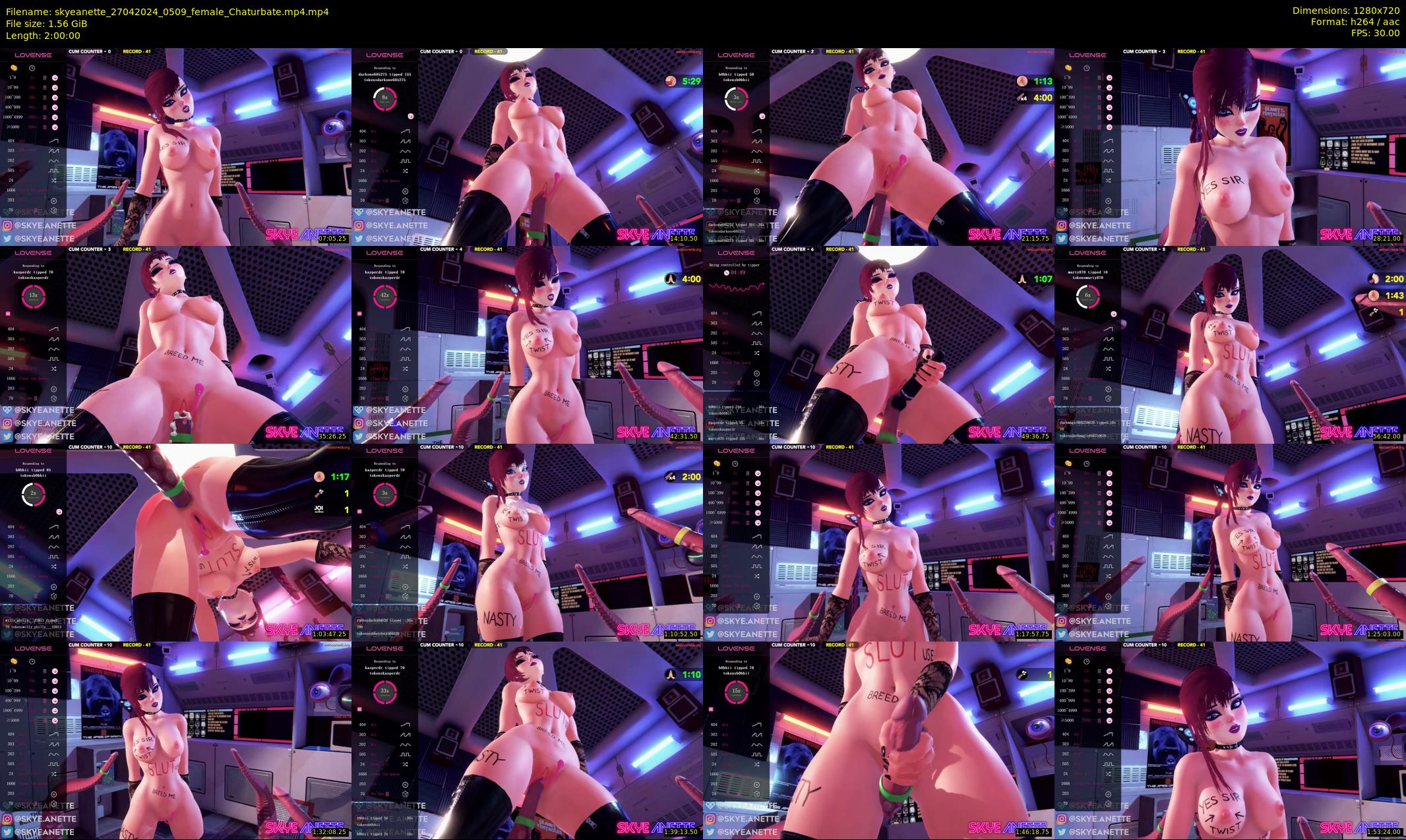 skyeanette — 120 minute Chaturbate female cam show recording, 720p, Apr 27, 2024