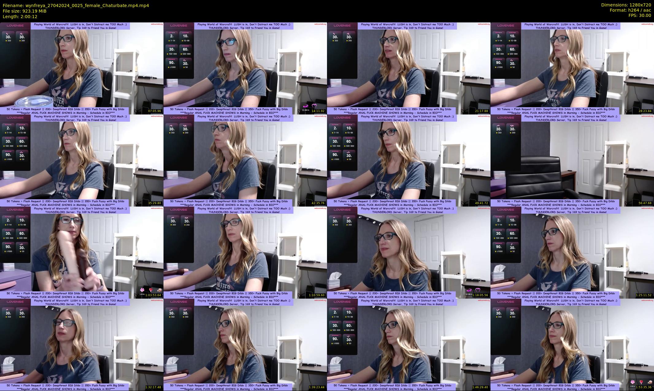 wynfreya — 121 minute Chaturbate female cam show recording, 720p, Apr 27, 2024