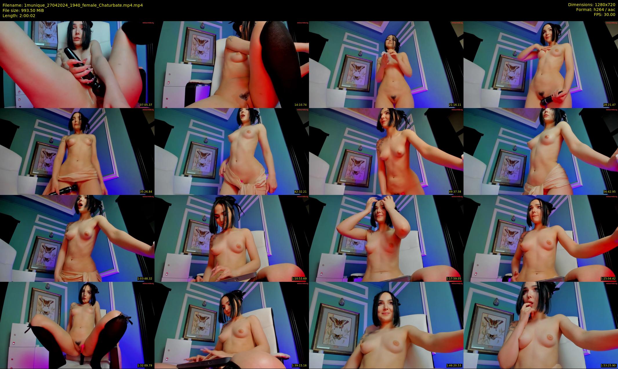 1munique — 121 minute Chaturbate female cam show recording, 720p, Apr 27, 2024