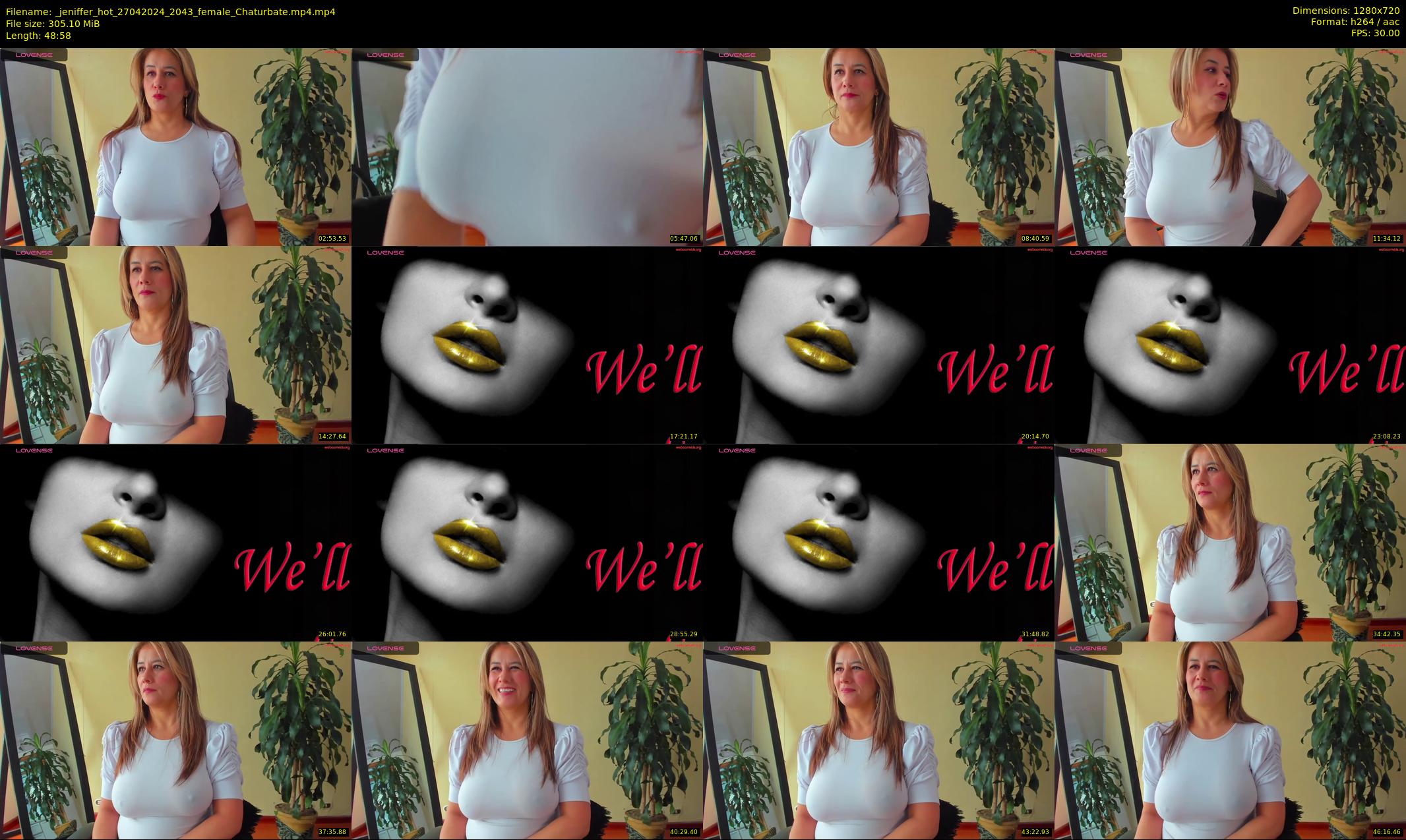 _jeniffer_hot — 49 minute Chaturbate female cam show recording, 720p, Apr 27, 2024