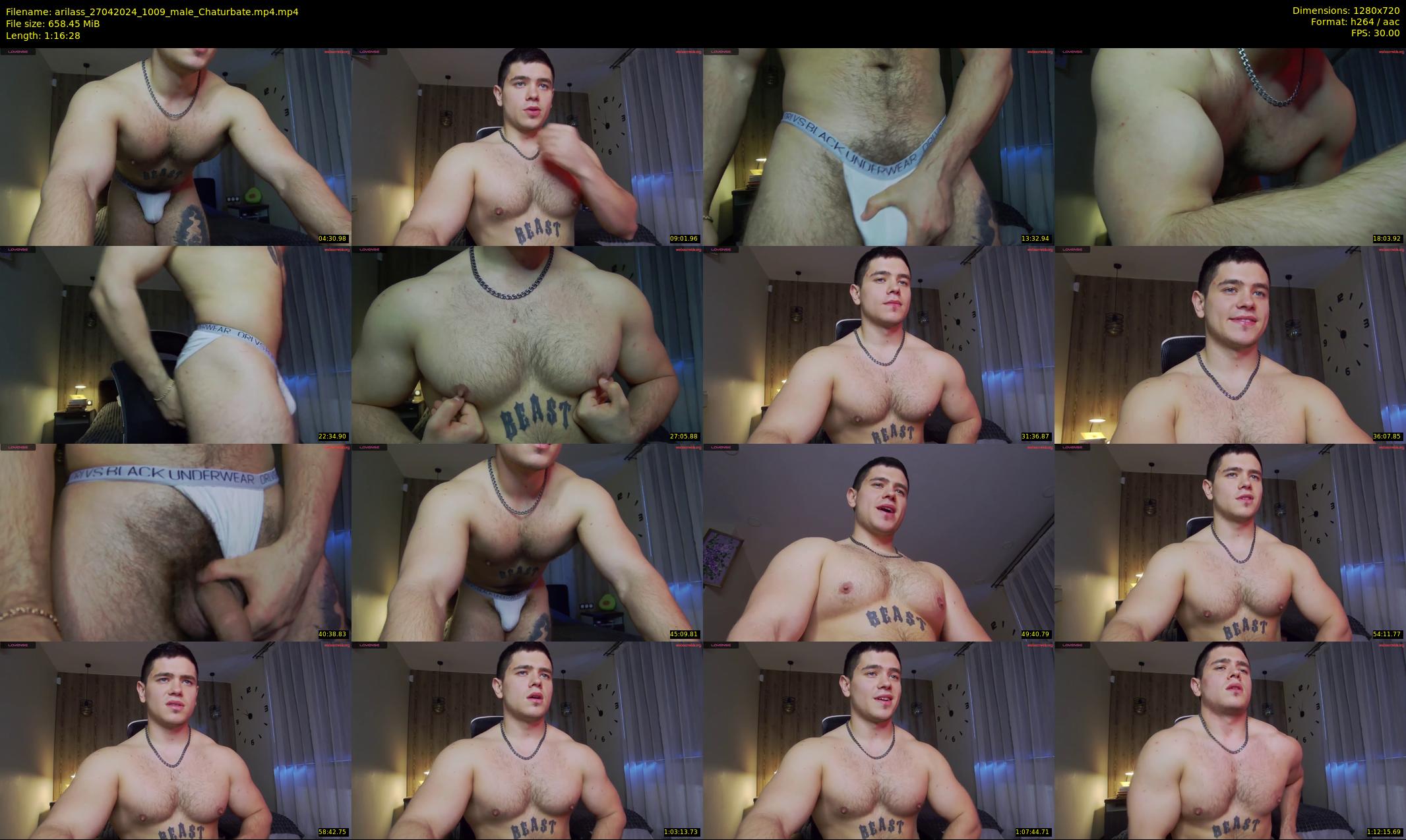 arilass — 77 minute Chaturbate male cam show recording, 720p, Apr 27, 2024