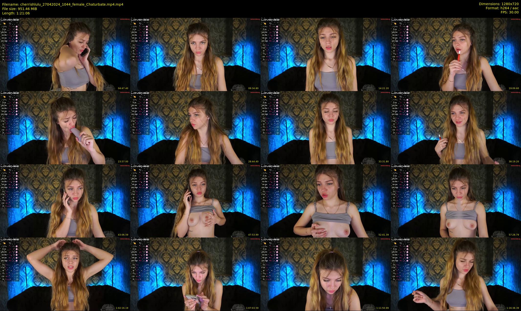 cherrishlulu — 82 minute Chaturbate female cam show recording, 720p, Apr 27, 2024