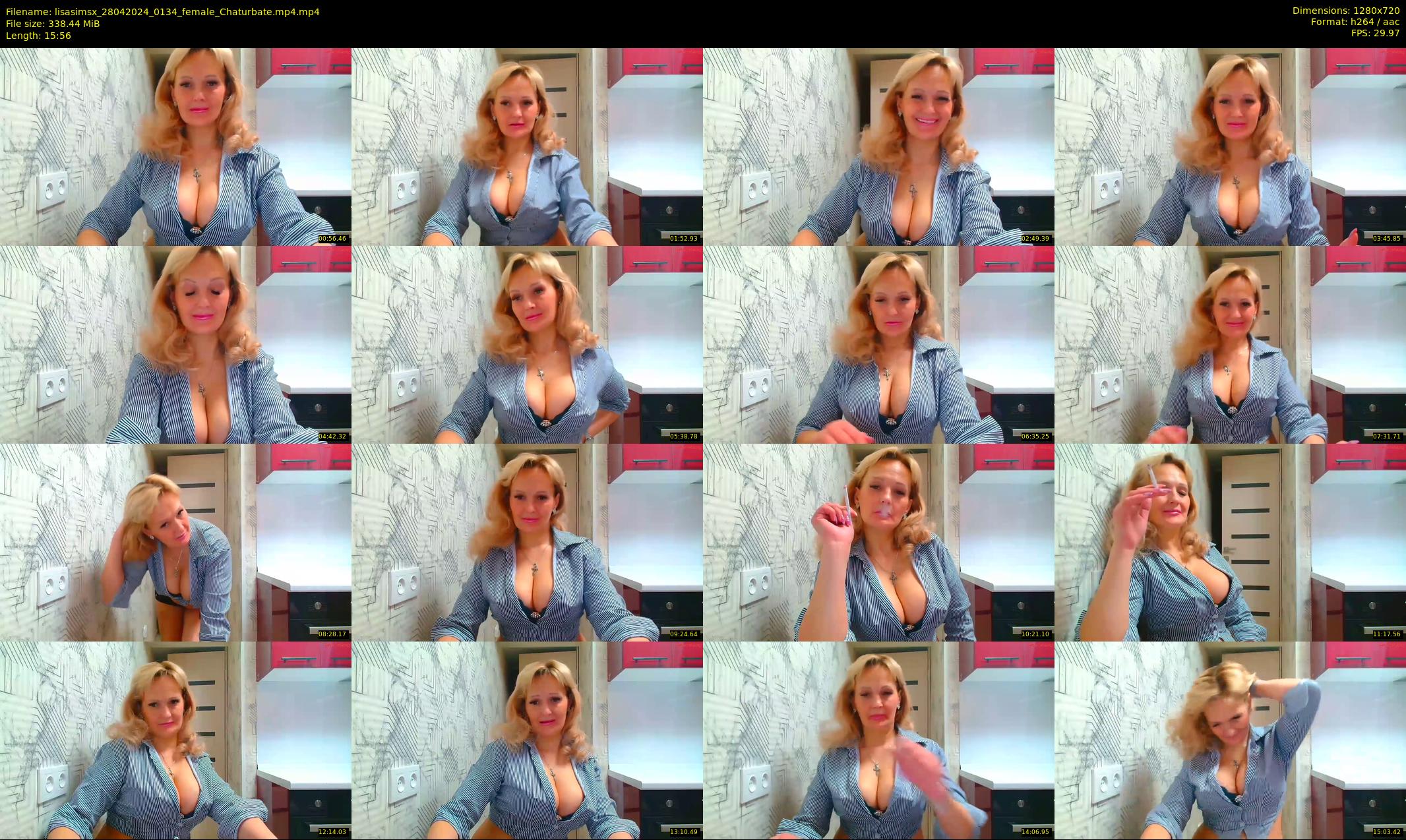 lisasimsx — 16 minute Chaturbate female cam show recording, 720p, Apr 28, 2024