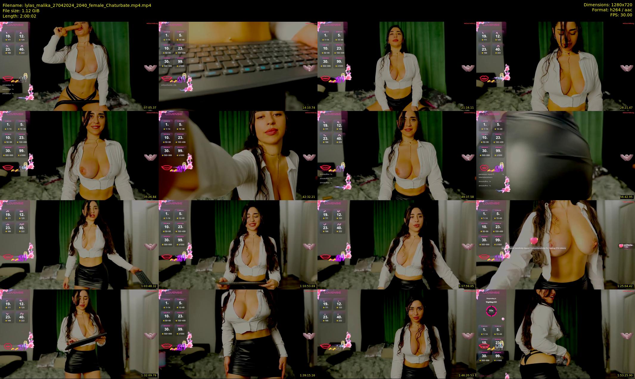lylas_malika — 121 minute Chaturbate female cam show recording, 720p, Apr 27, 2024