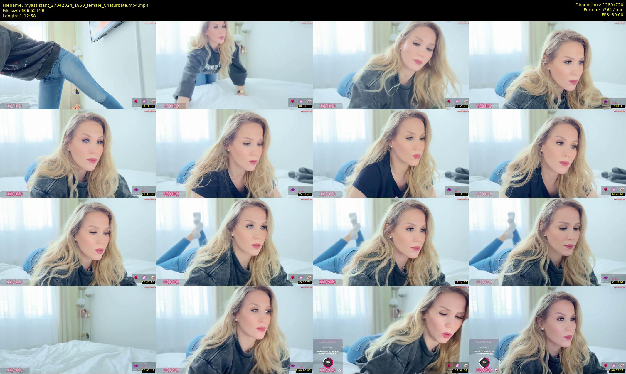 myassistant — 73 minute Chaturbate female cam show recording, 720p, Apr 27, 2024