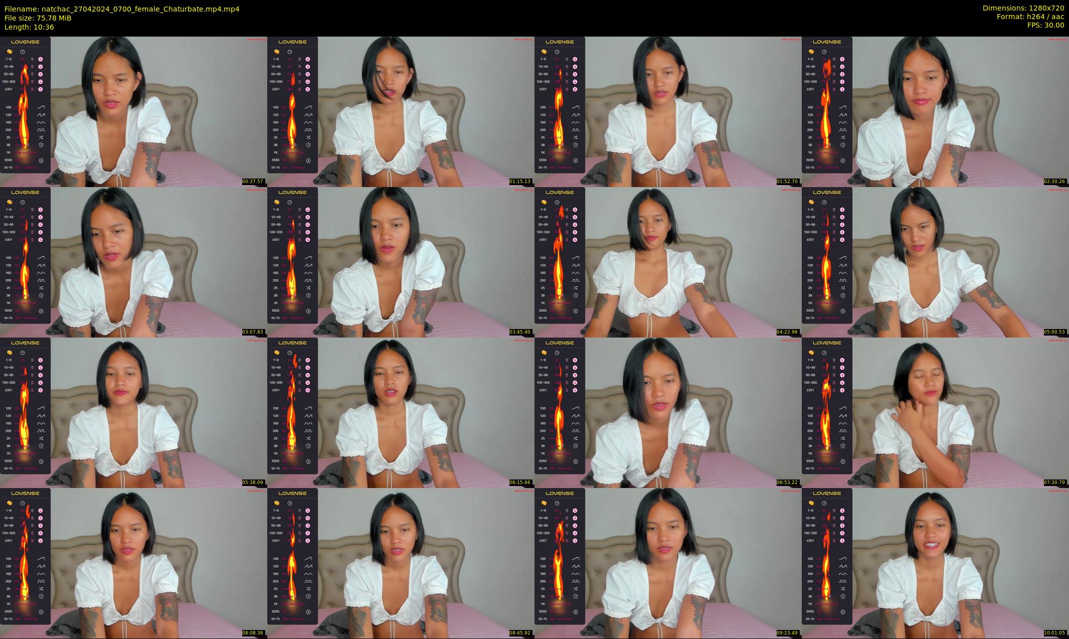 natchac — 11 minute Chaturbate female cam show recording, 720p, Apr 27, 2024
