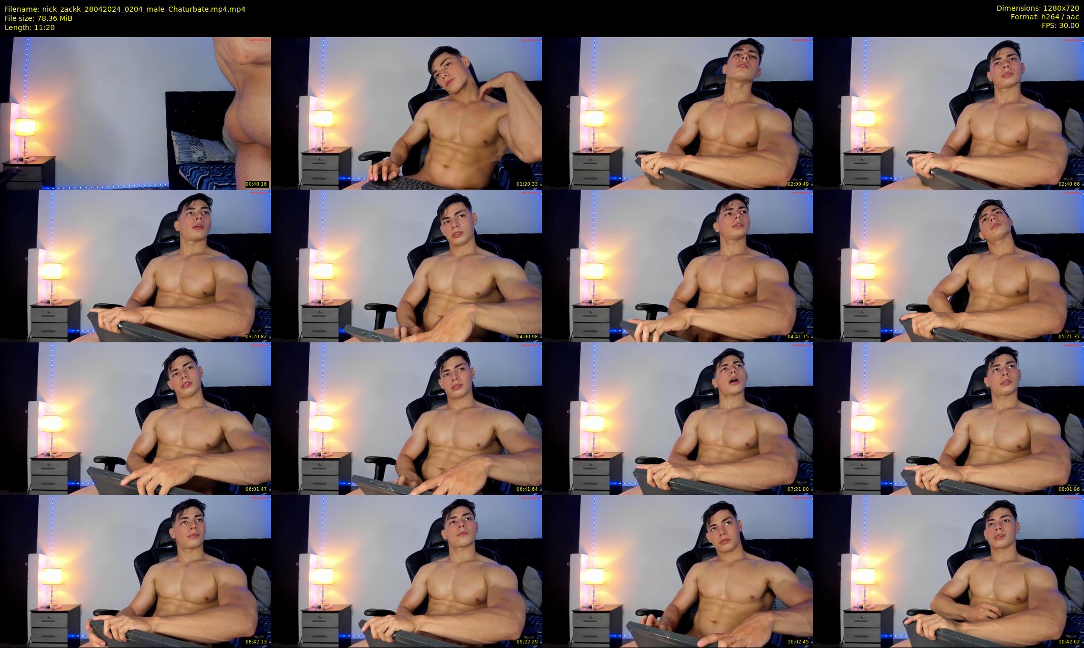 nick_zackk — 12 minute Chaturbate male cam show recording, 720p, Apr 28, 2024
