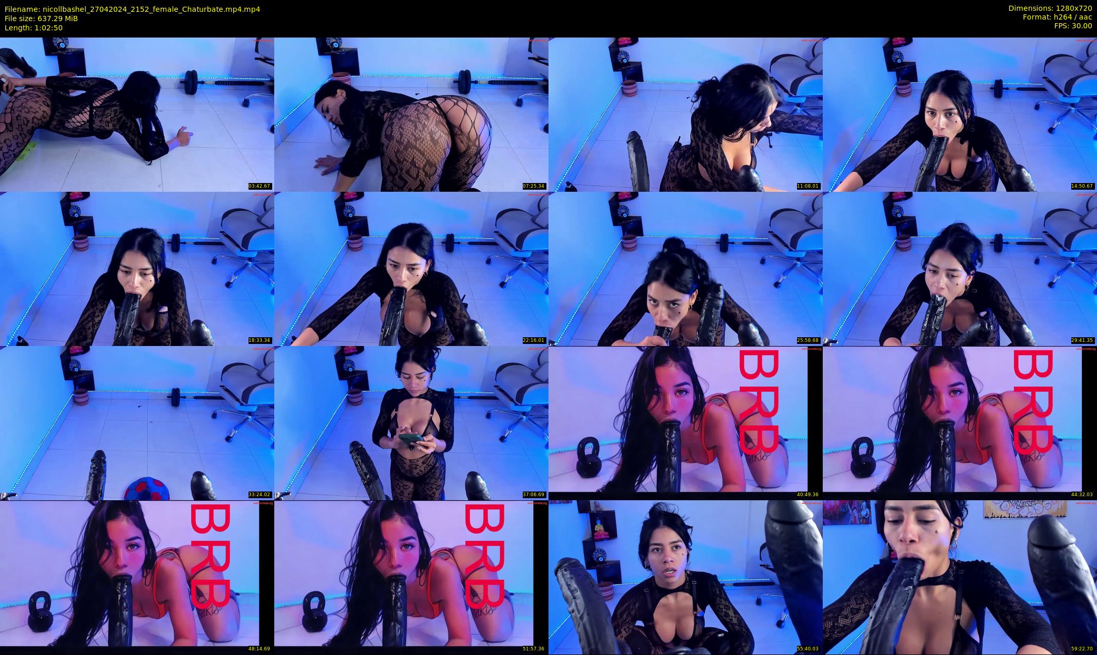 nicollbashel — 63 minute Chaturbate female cam show recording, 720p, Apr 27, 2024