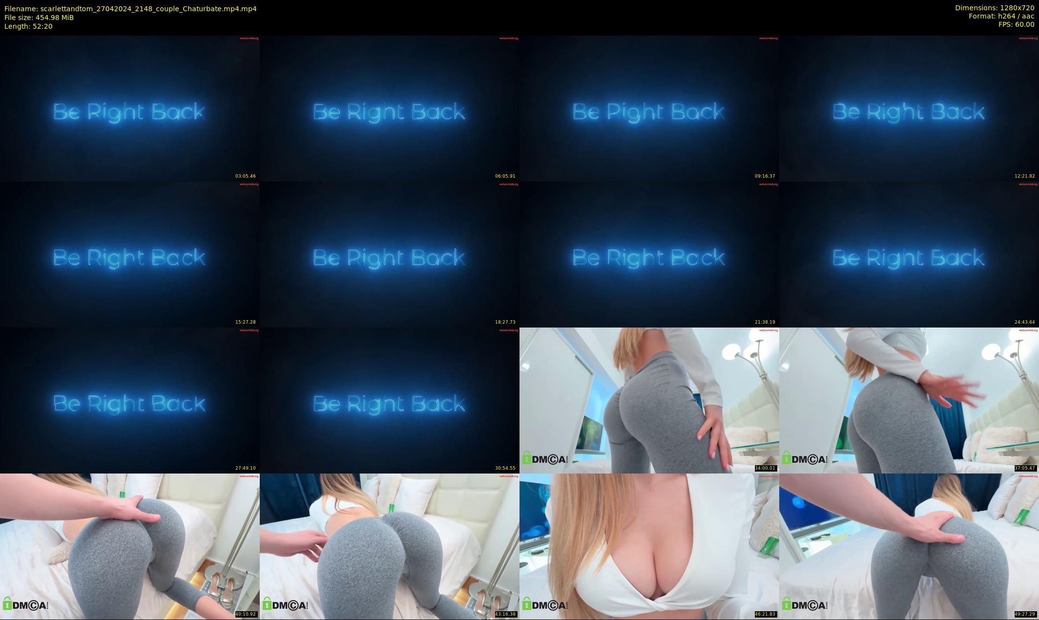 scarlettandtom — 53 minute Chaturbate couple cam show recording, 720p, Apr 27, 2024