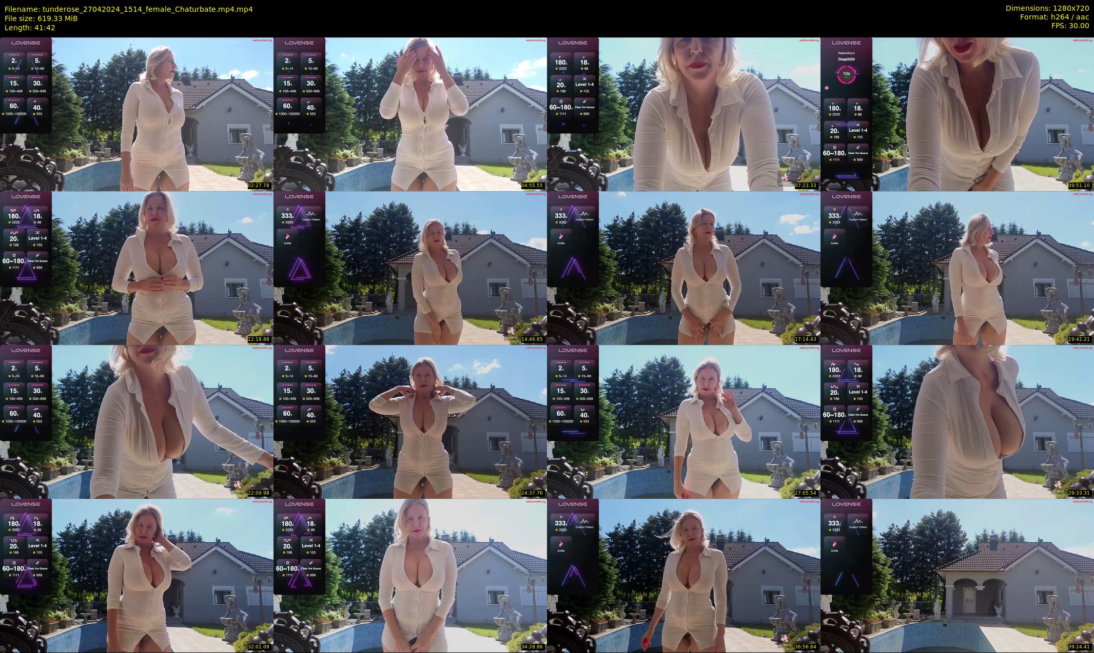 tunderose — 42 minute Chaturbate female cam show recording, 720p, Apr 27, 2024