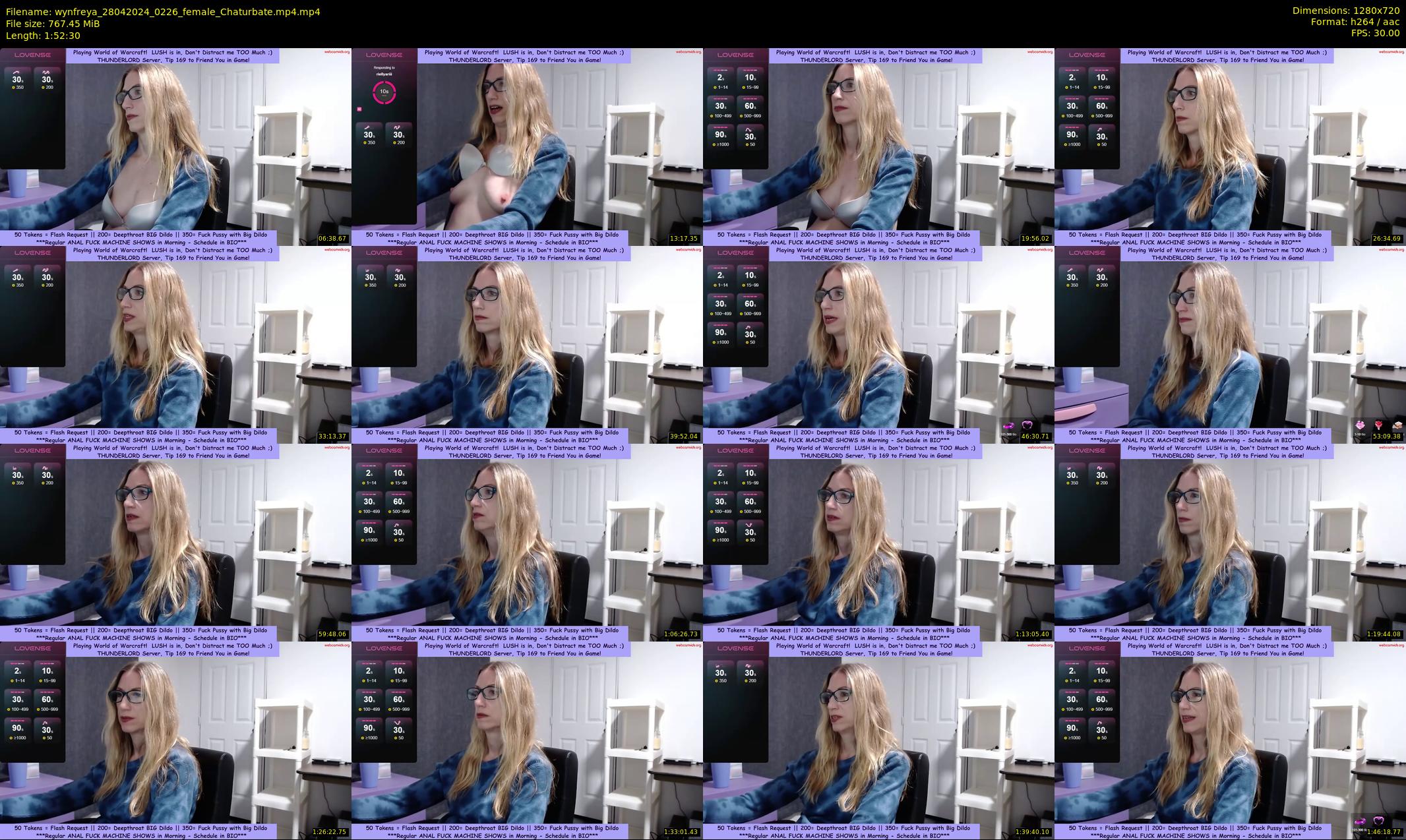 wynfreya — 113 minute Chaturbate female cam show recording, 720p, Apr 28, 2024