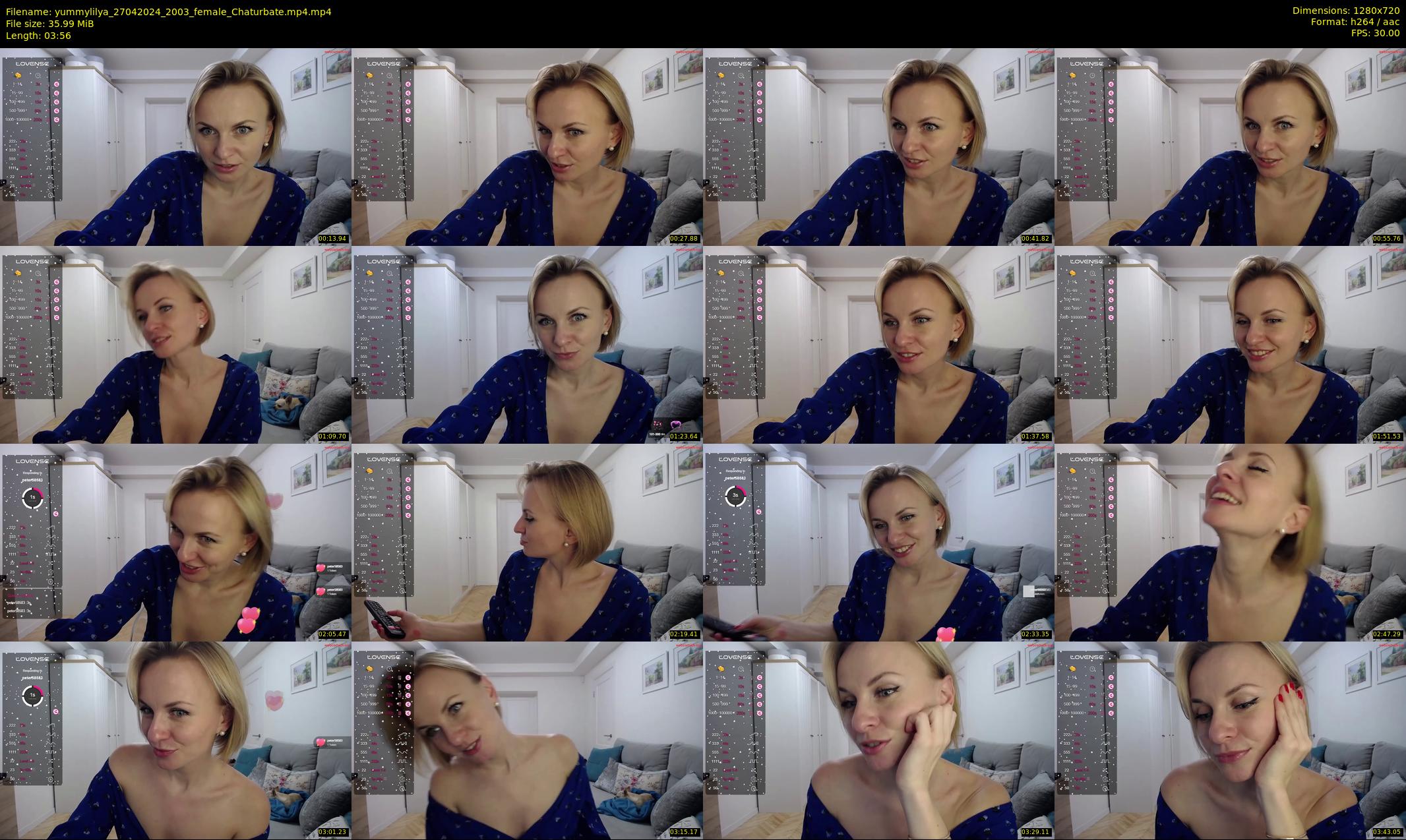 yummylilya — 4 minute Chaturbate female cam show recording, 720p, Apr 27, 2024