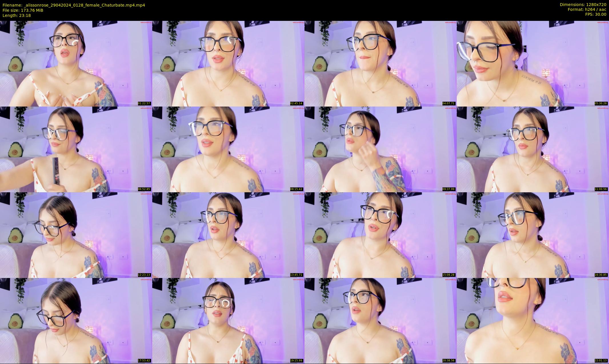 _alissonrose — 24 minute Chaturbate female cam show recording, 720p, Apr 29, 2024